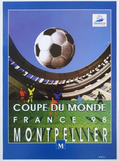 World Cup France '98 Montpelier Original Poster by Solsona Veronique