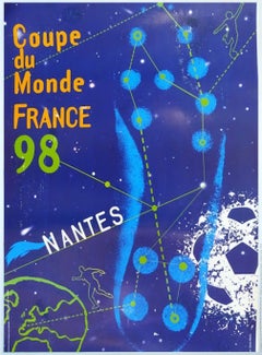 World Cup France '98 Nantes Original Poster by Sandra Nikolic