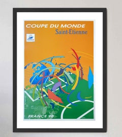 World Cup France '98 Saint-Etienne Original Poster by Gael Abegg Gauthey