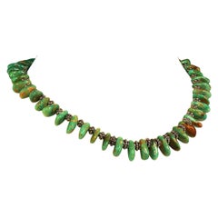 AJD 19 Inch World Famous Elisa Turquoise Choker Necklace