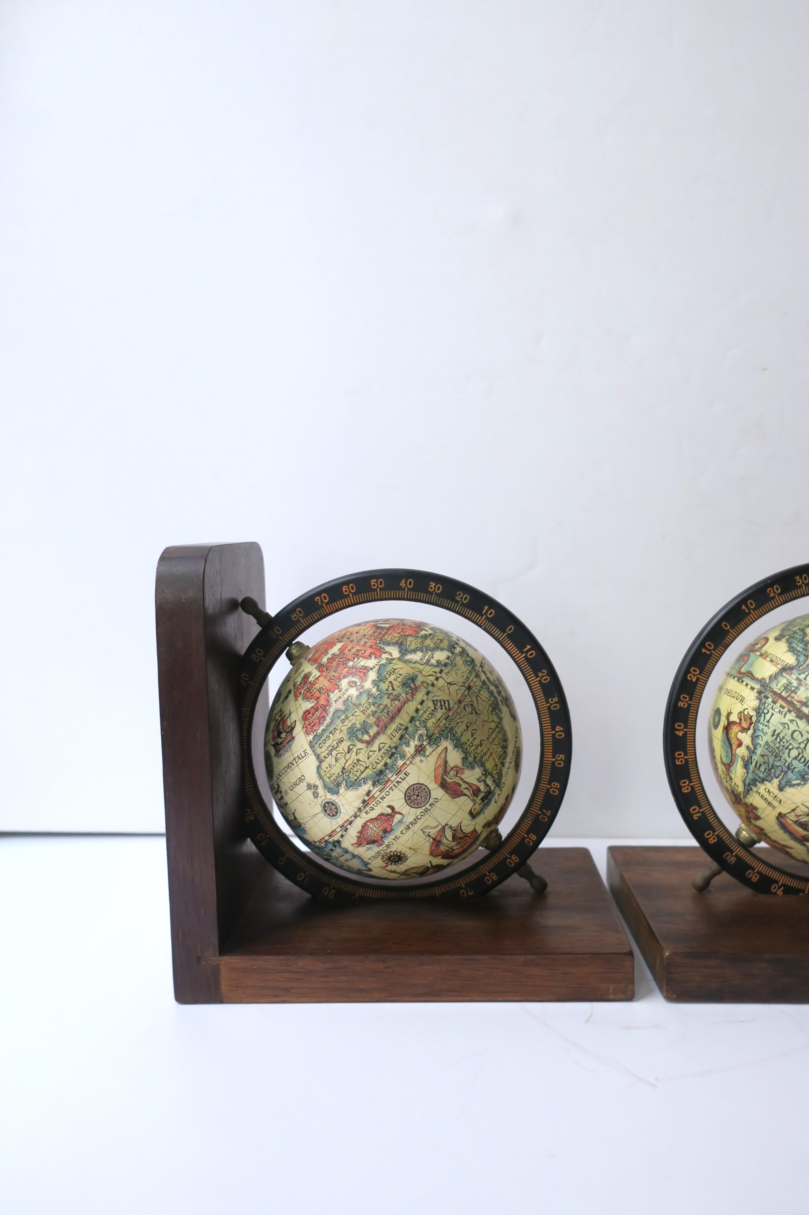 World Globe Bookends 1