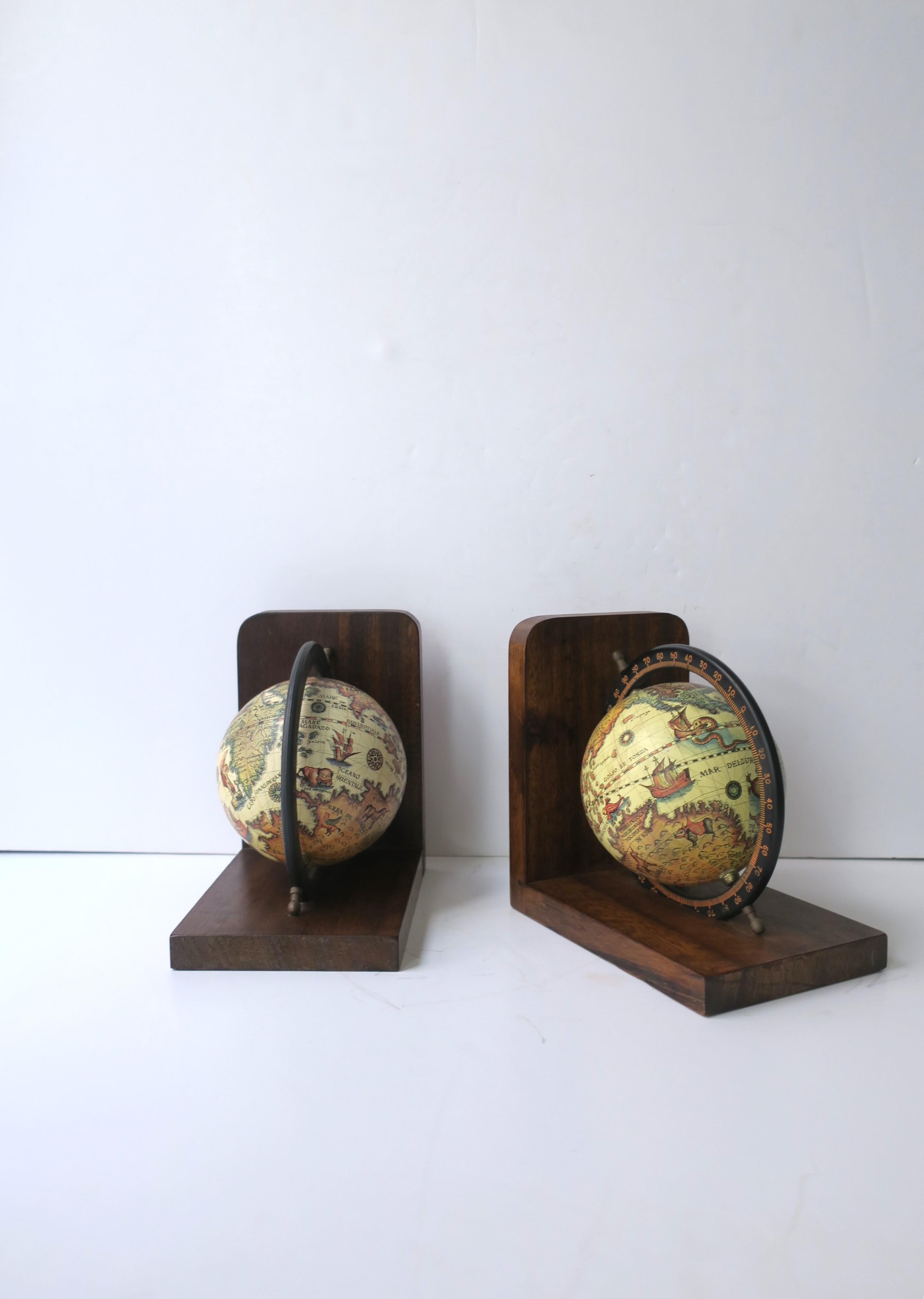 World Globe Bookends 2