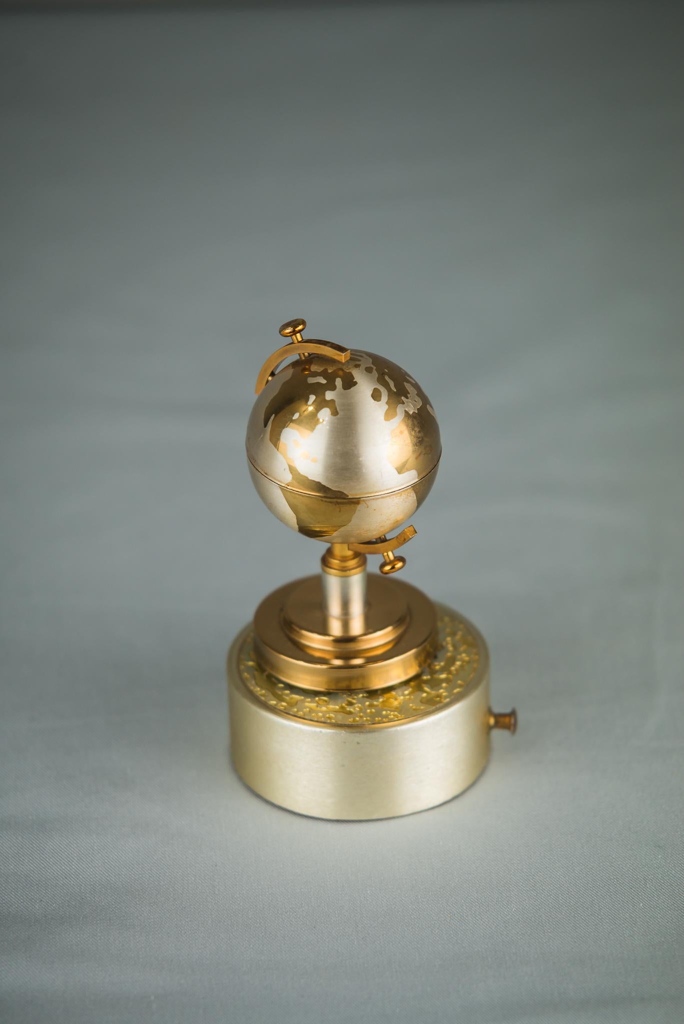 Mid-Century Modern World Globe Lighter with Music, by Europa, circa 1950s