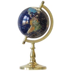 Welt Globus aus Marmor und Onyx