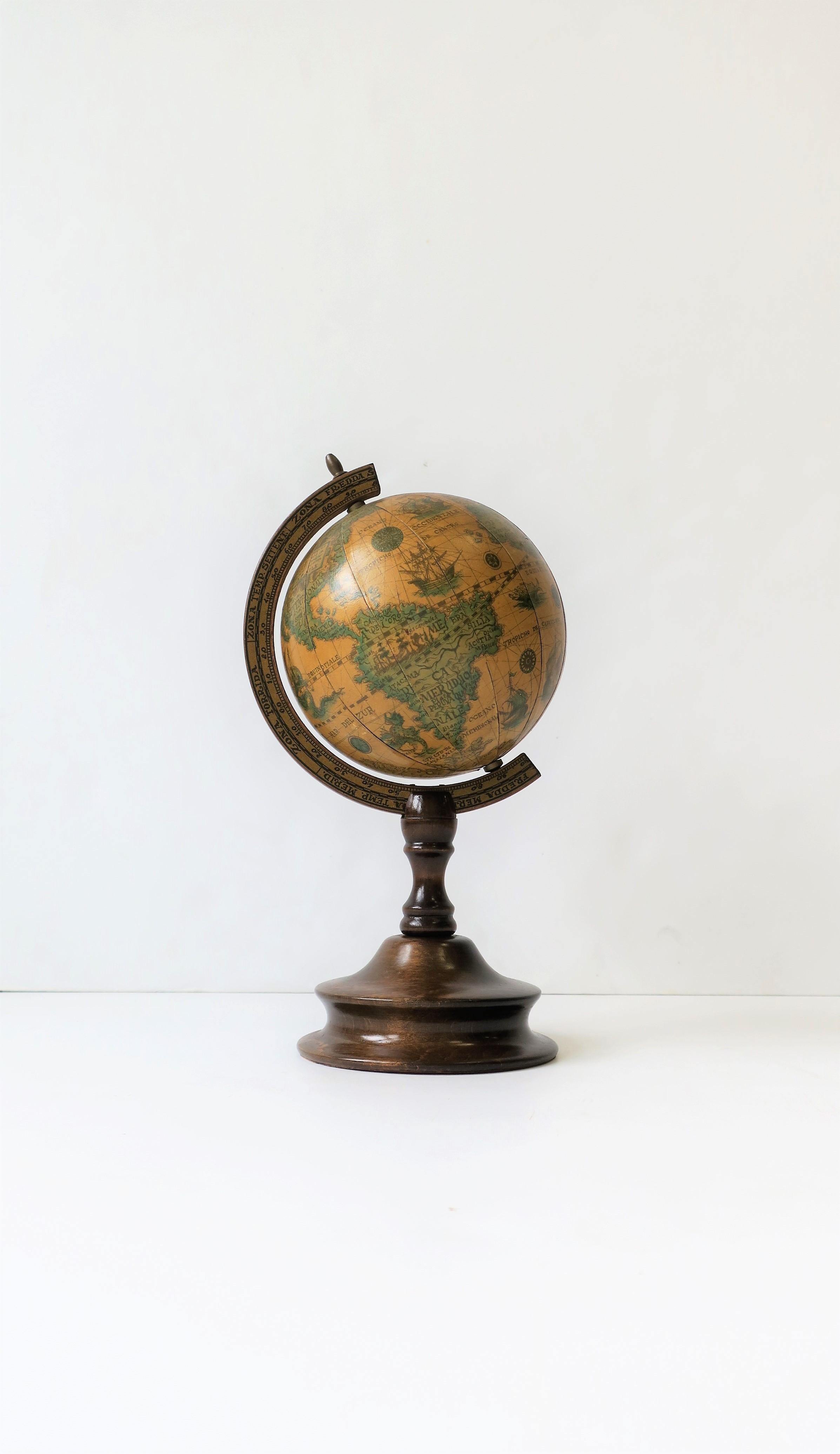 20th Century World Globe That Spins