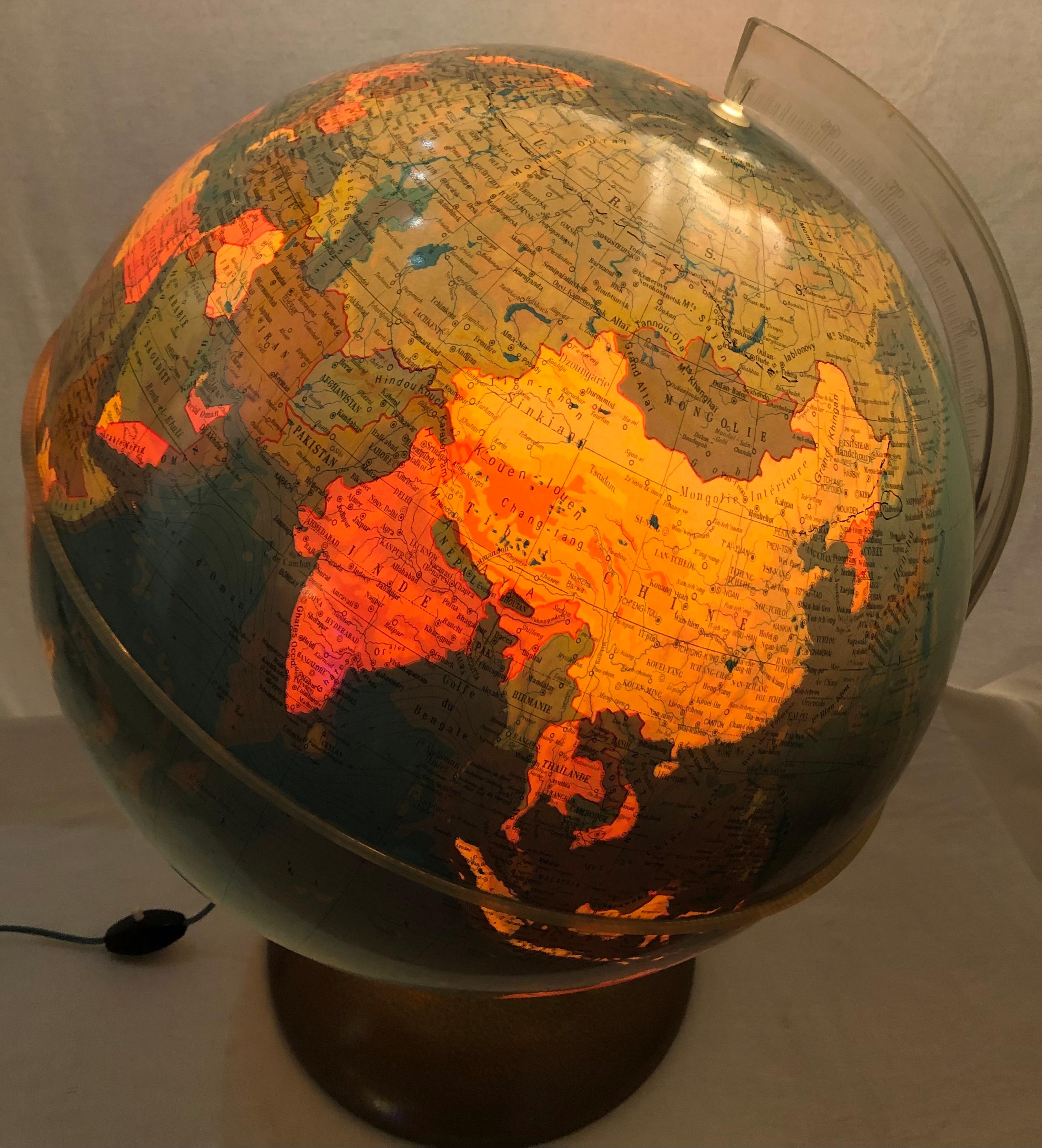 Good quality world map globe lamp. 

If you are looking for stylish and beautiful quality item to upgrade your interior (whether at home or in your office) then this Parisian globe could be ideal. Also, would enhance children's bedrooms or play