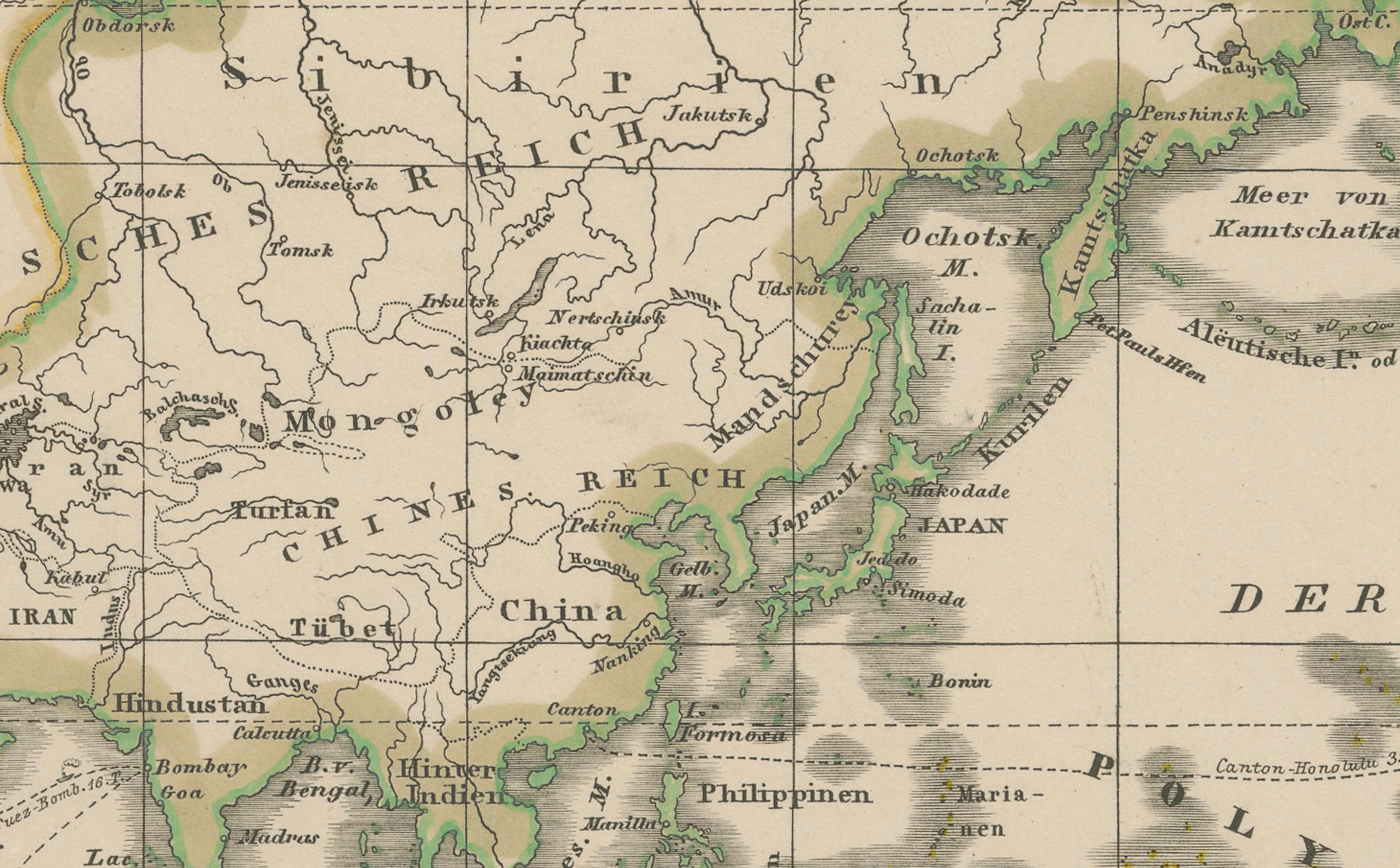Engraved World Map – Mercator Projection with Global Sea Routes, Published in 1857 For Sale