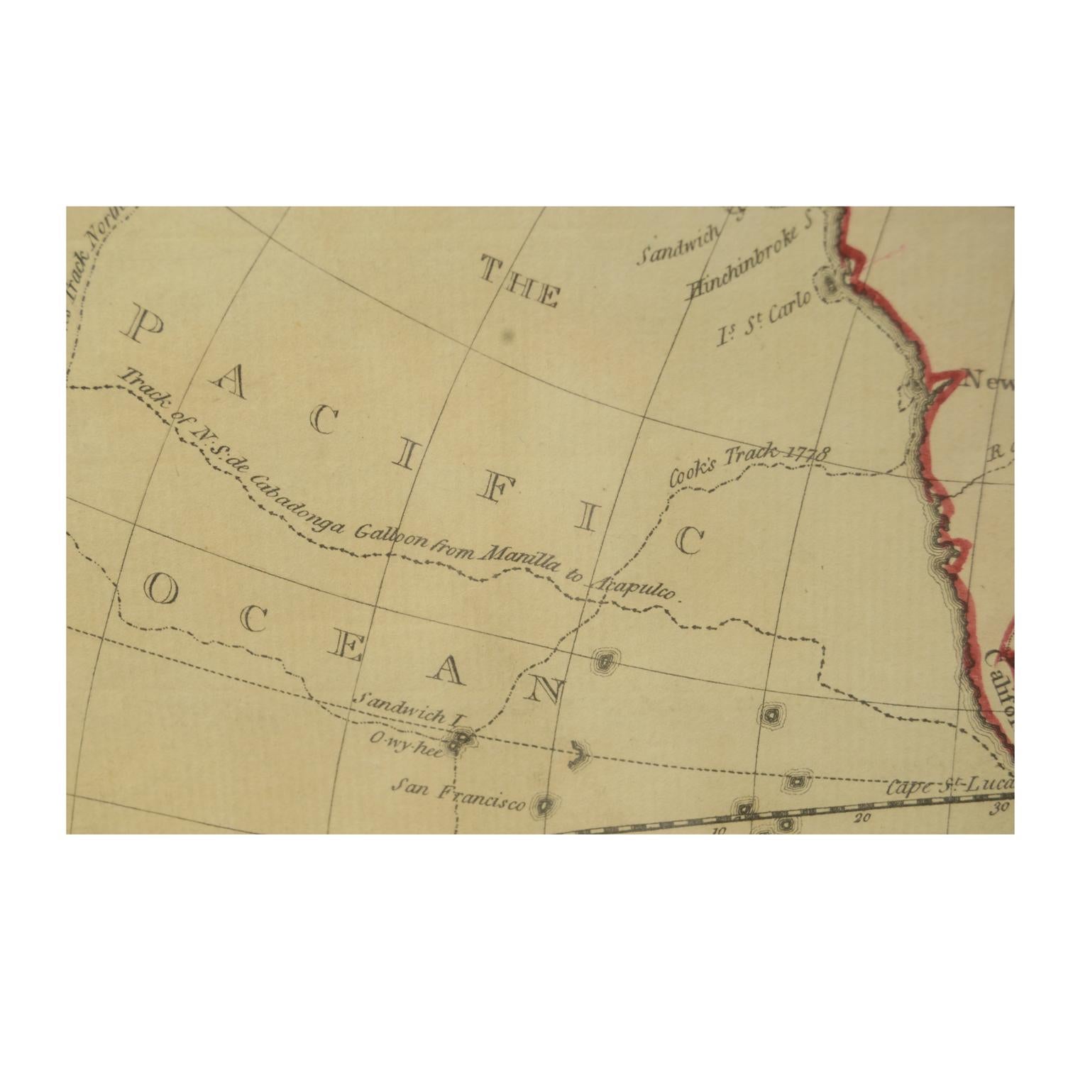 World Map Published in June 1783 by Stackhouse and Engraved by S.J. Neele London 6