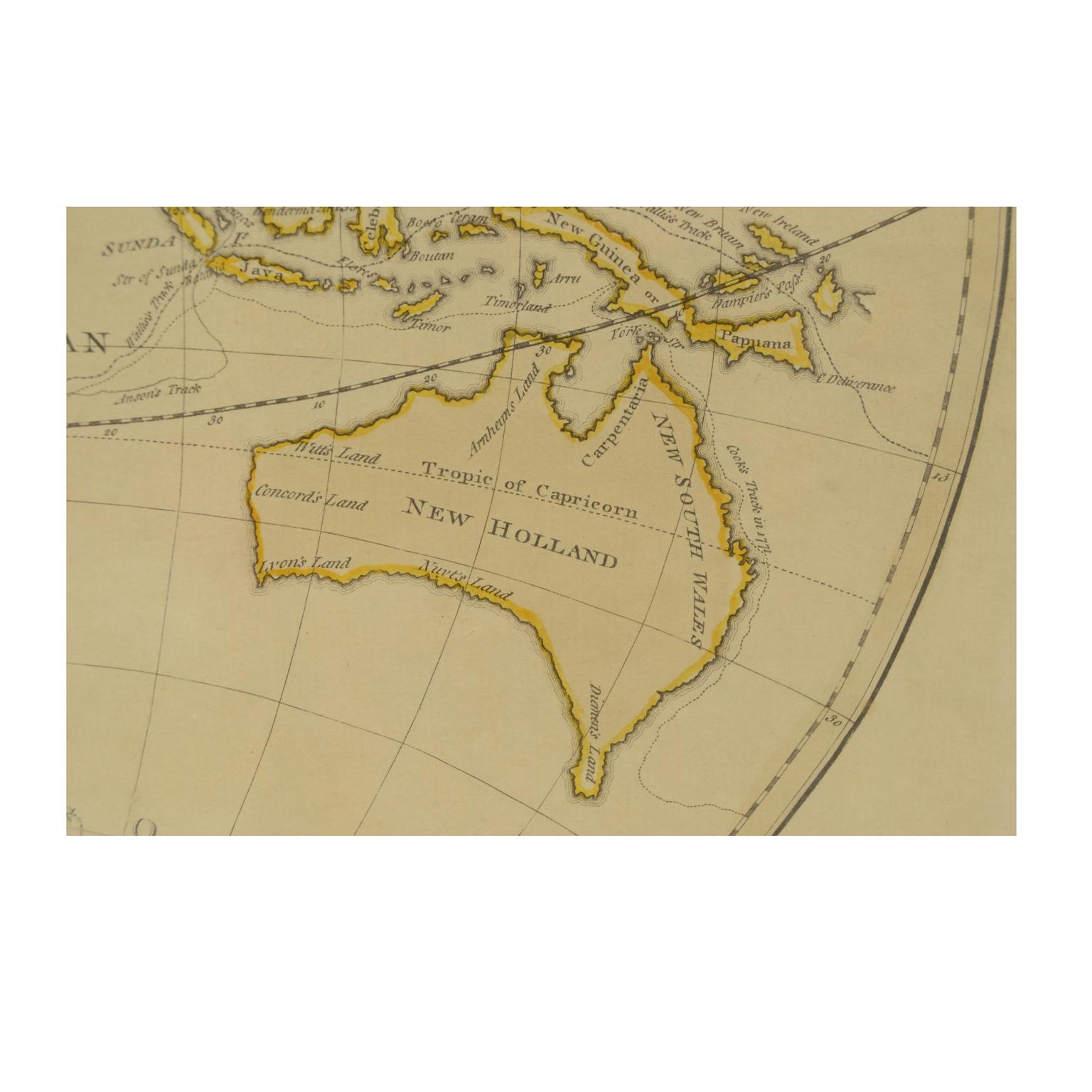 World Map Published in June 1783 by Stackhouse and Engraved by S.J. Neele London 11