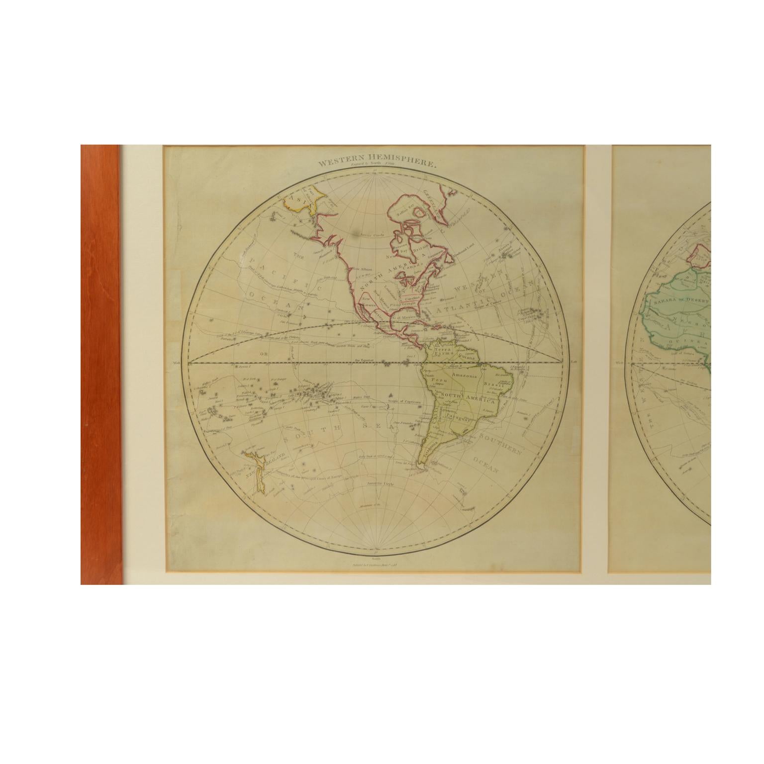 Late 18th Century World Map Published in June 1783 by Stackhouse and Engraved by S.J. Neele London