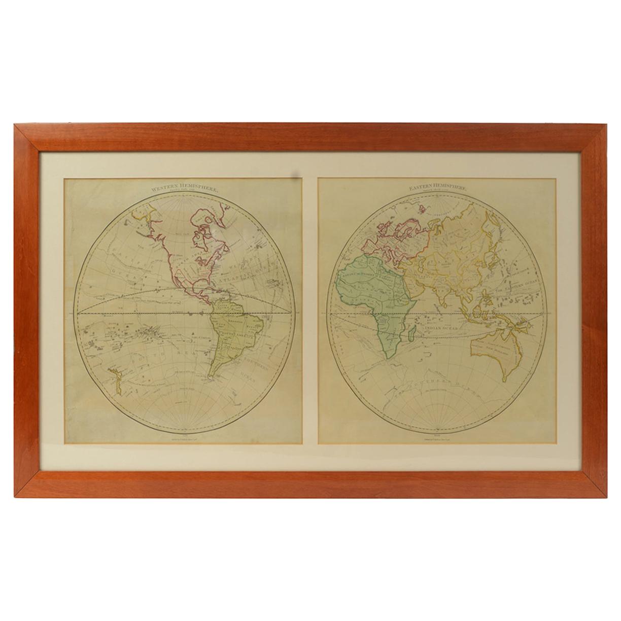 World Map Published in June 1783 by Stackhouse and Engraved by S.J. Neele London