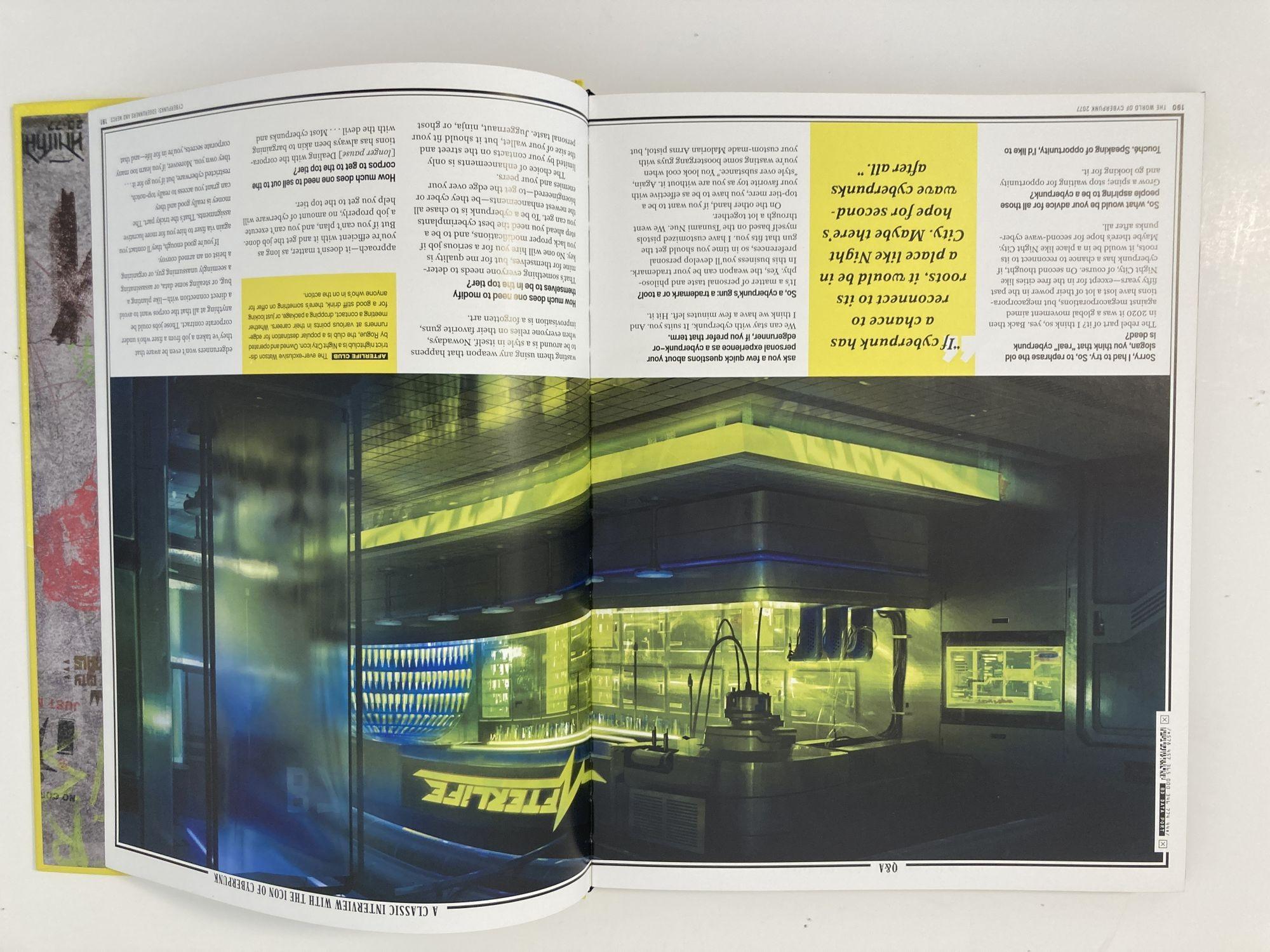 Livre comique « World of Cyberpunk 2077 HC De Luxe » publié en juillet 2020 par D en vente 13