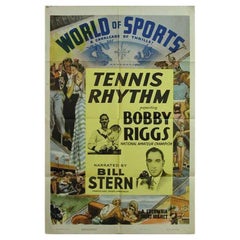 World of Sports, Tennis Rhythm, Unframed Potser, 1949