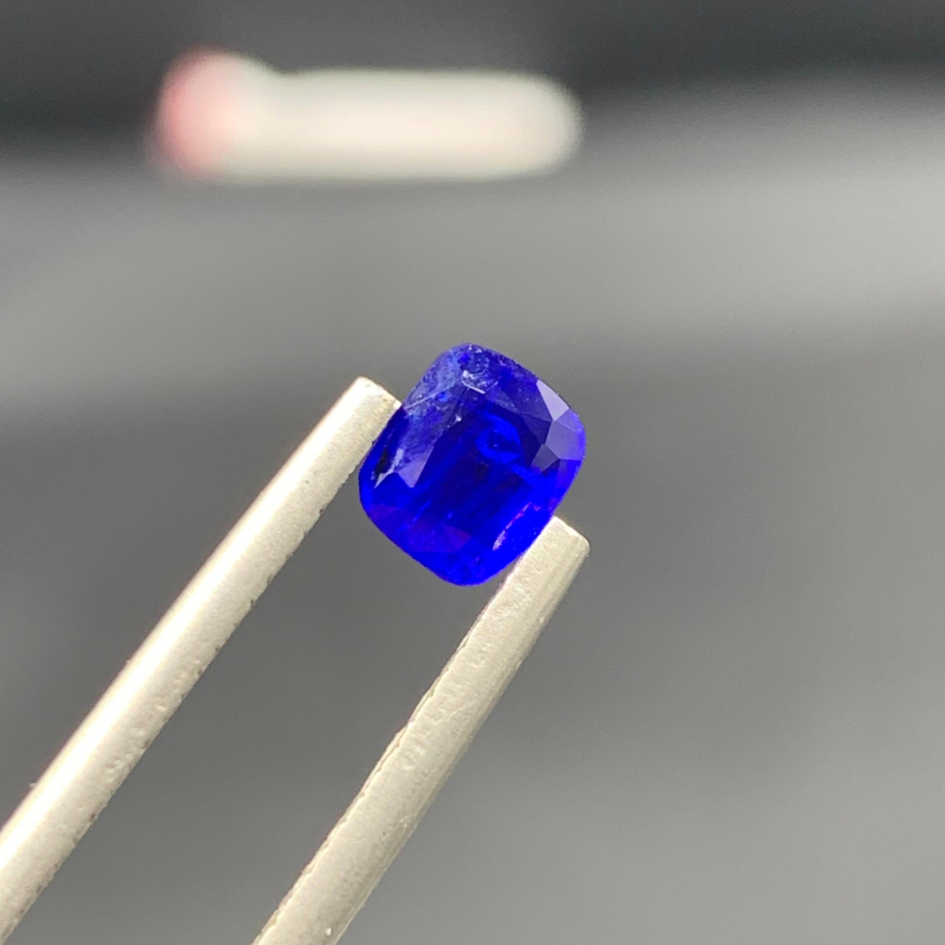 Arts and Crafts World Rarest 0.55 Carats Natural Loose Blue Haüyne / Haüynite Colour Change Gem For Sale