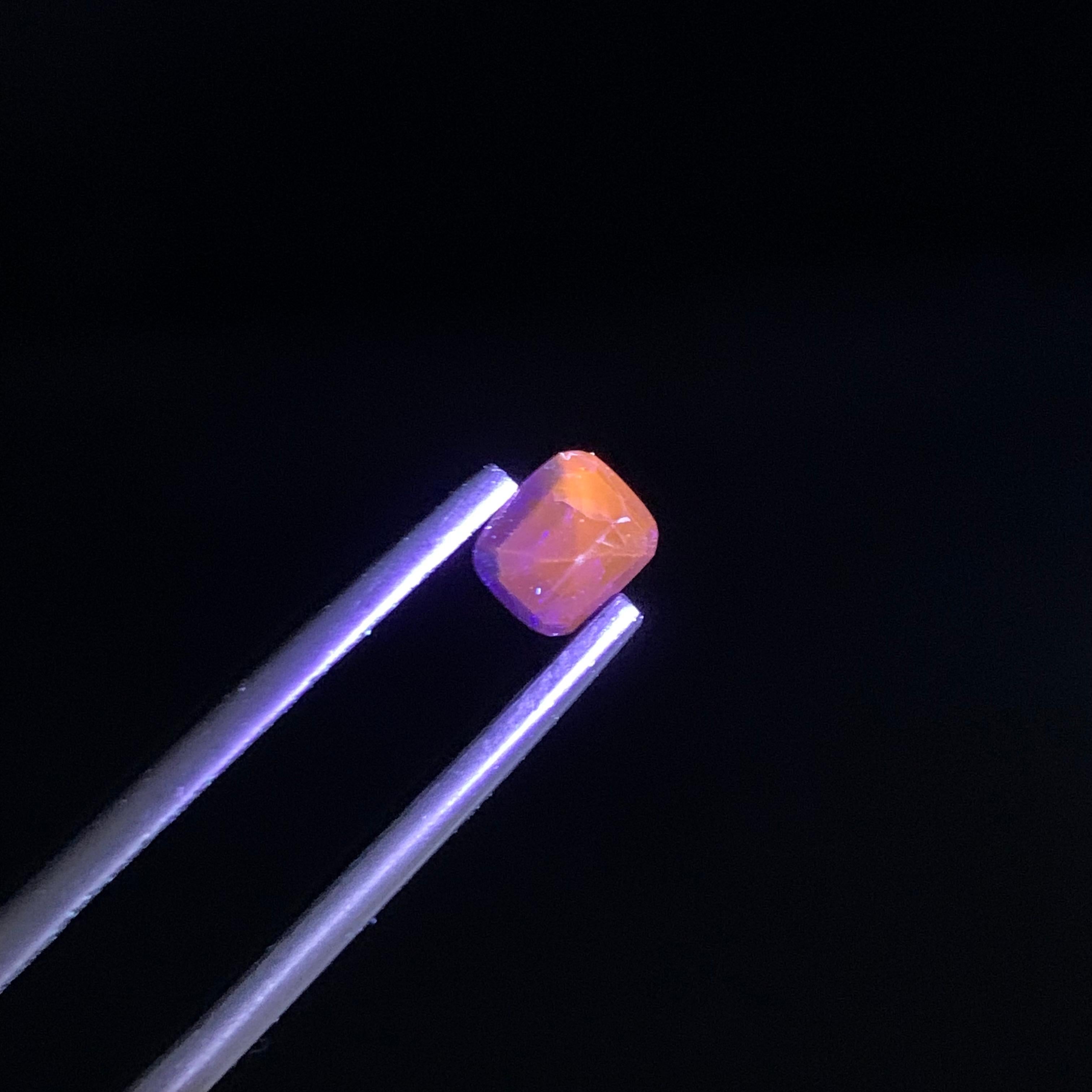 World Rarest 0.55 Carats Natural Loose Blue Haüyne / Haüynite Colour Change Gem For Sale 3