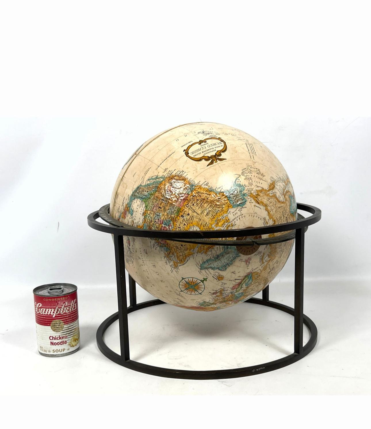 Americano World Table Globe in the Style of Paul McCobb in vendita