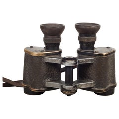 World War 1 German Imperial Army Infantry Leather Binoculars, circa 1918