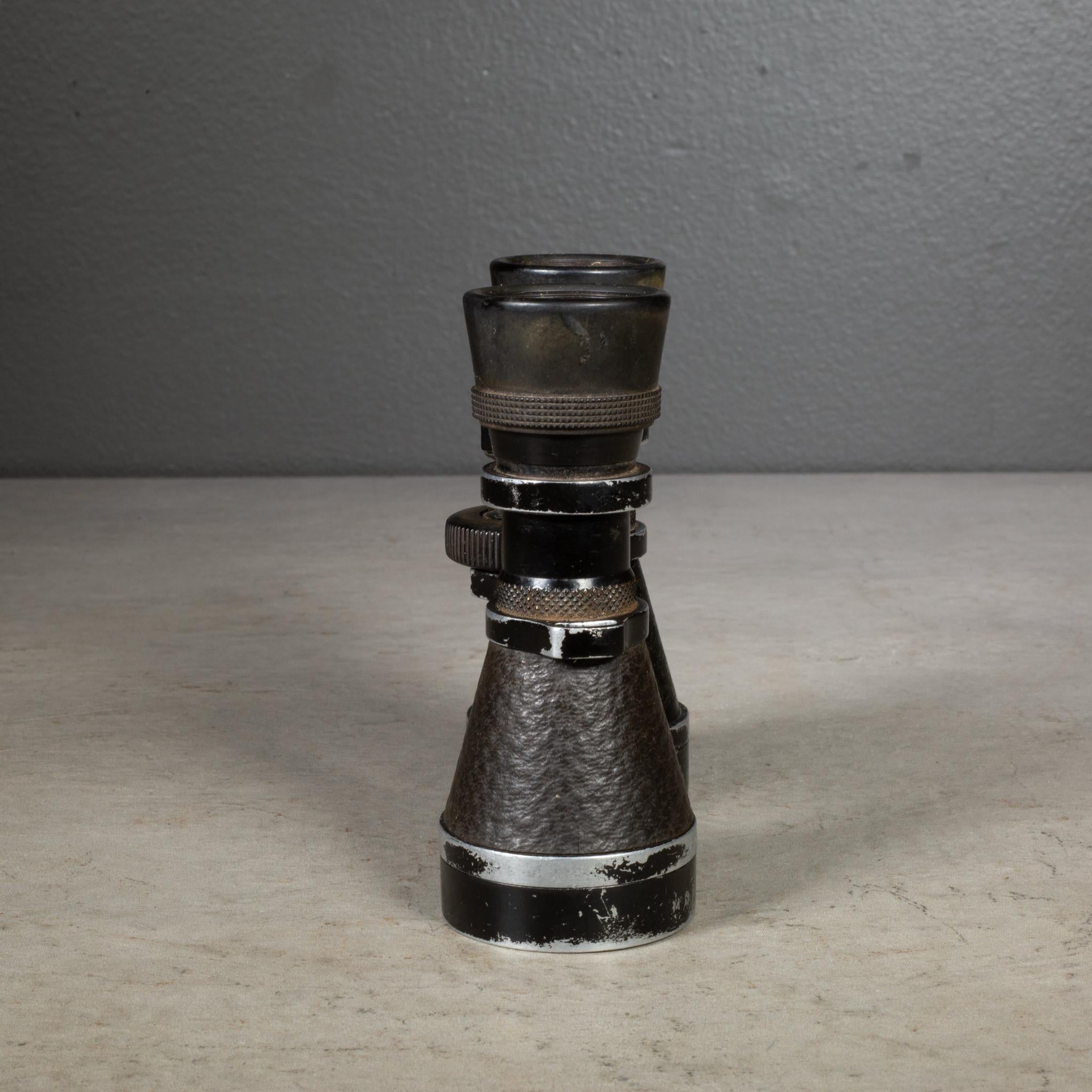 Binocolo da campo militare tedesco della Prima Guerra Mondiale in pelle, 1918 circa In condizioni buone in vendita a San Francisco, CA
