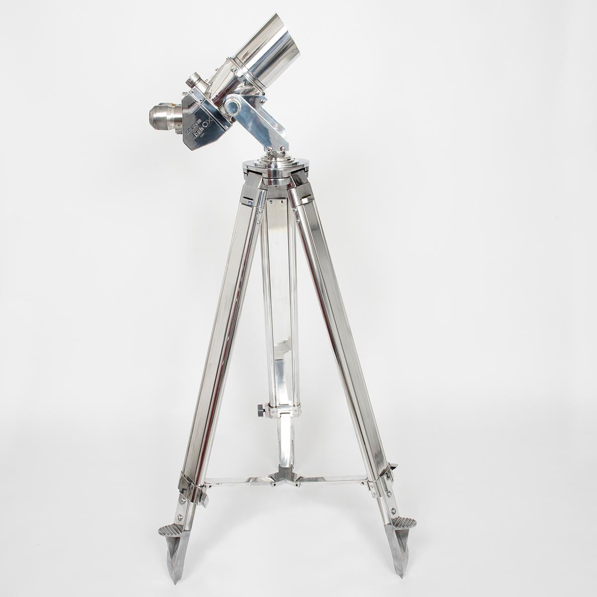 World War 2 German Ernest Leitz Binoculars, 10 x 80, Superb Optics, Polished.... In Good Condition In Canterbury, England