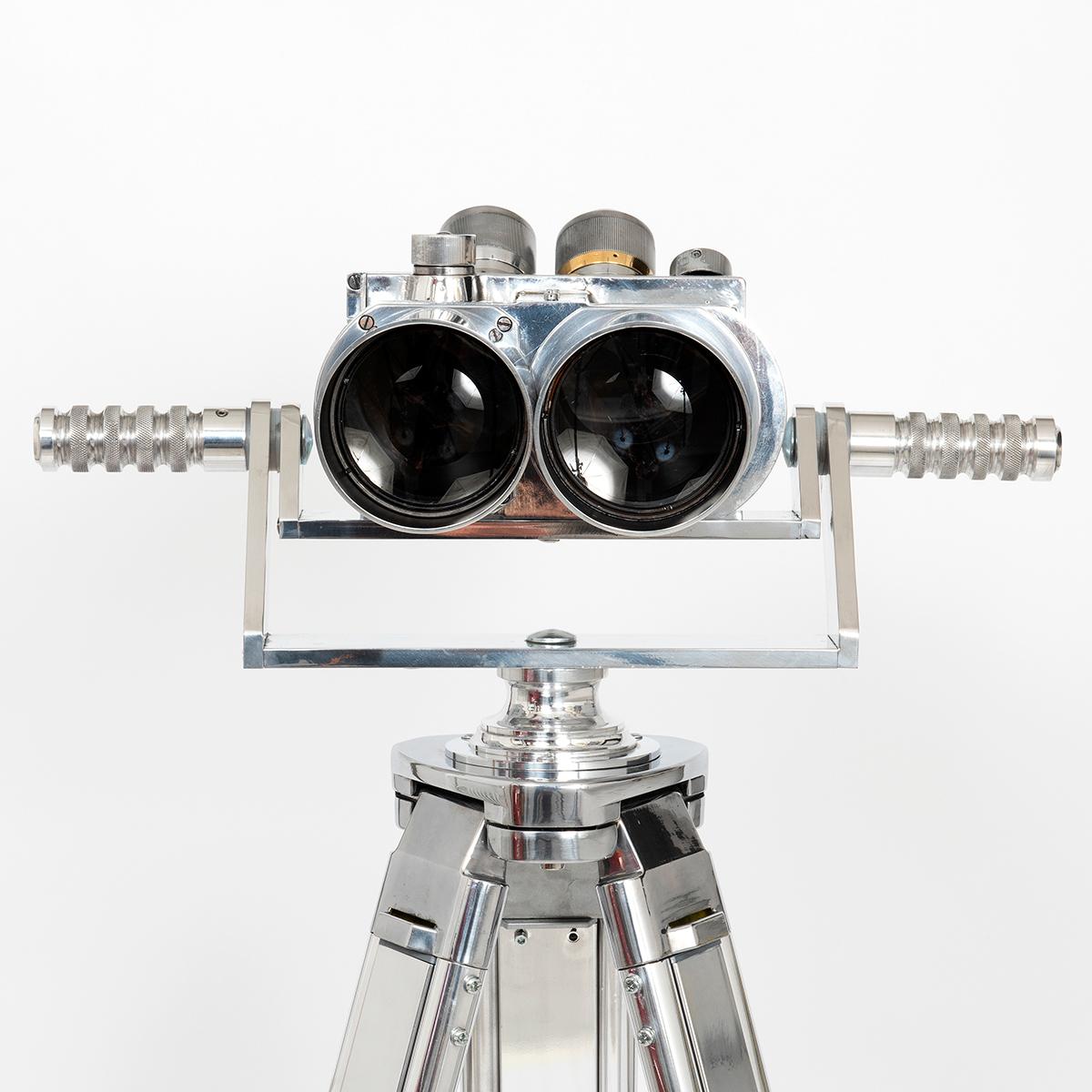 World War 2 German Ernest Leitz Binoculars, 10 x 80, Superb Optics, Polished.... 4