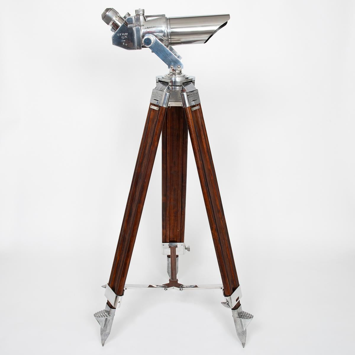 WW2 10 x 80 Binoculars by Jos Schneider & Co (Germany). These Jos Schneider & Co DKL Binoculars were utilised by Luftwaffe Flak Artillery ground crews for spotting and identifying enemy aircraft with the intent of directing the crew served