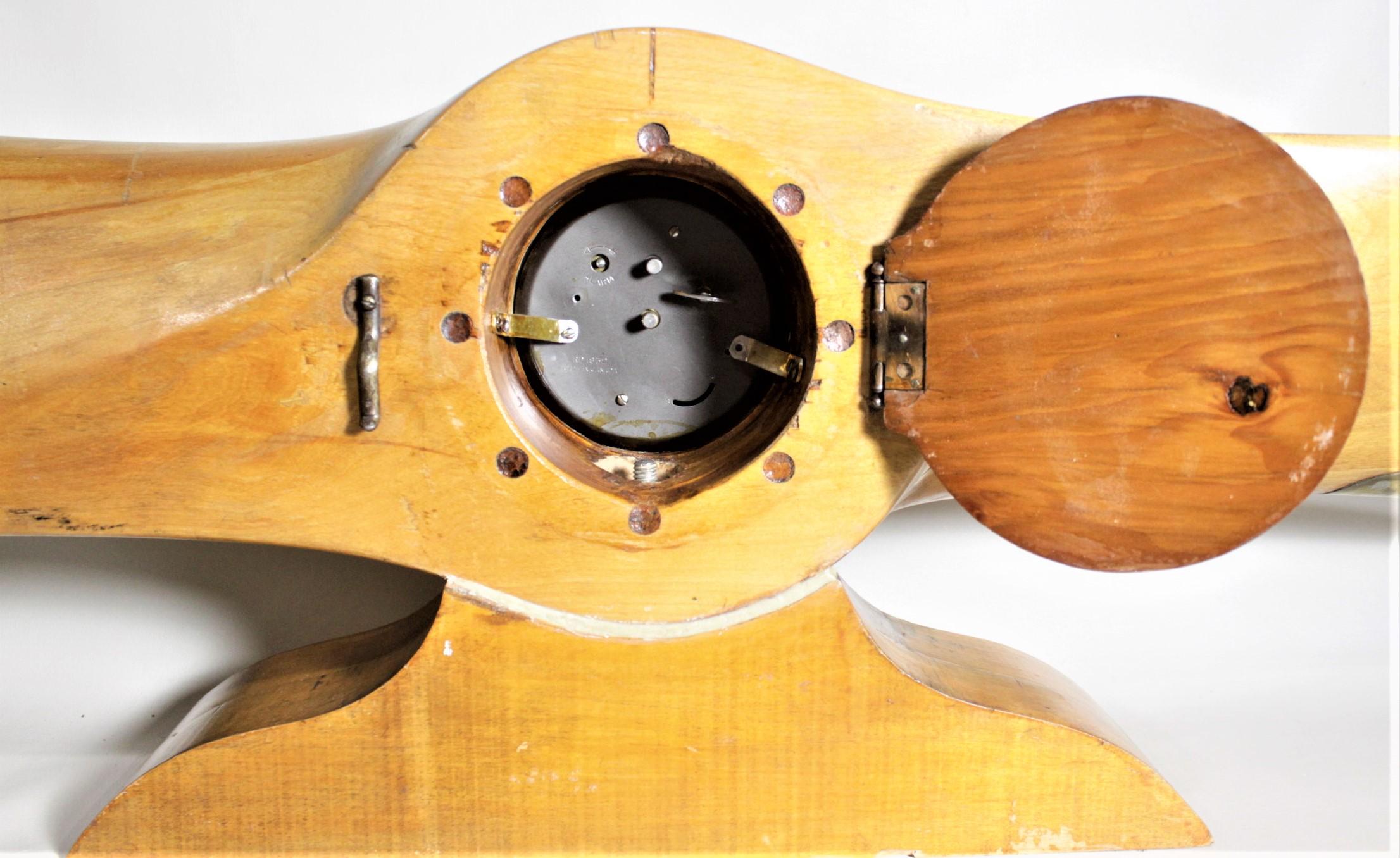 wooden propeller clock