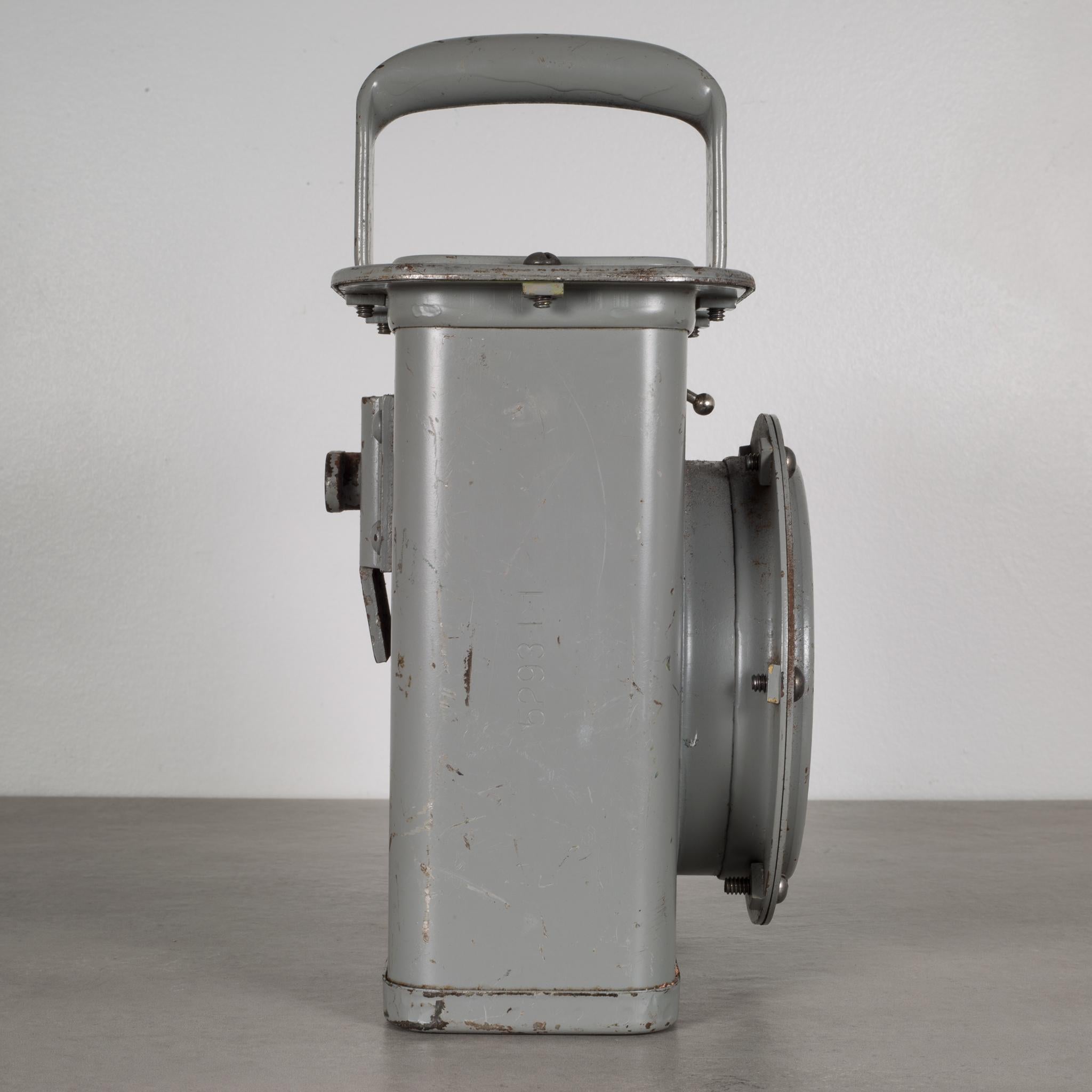 World War Era U.S. Navy Ship Lantern Light, circa 1940s In Good Condition In San Francisco, CA