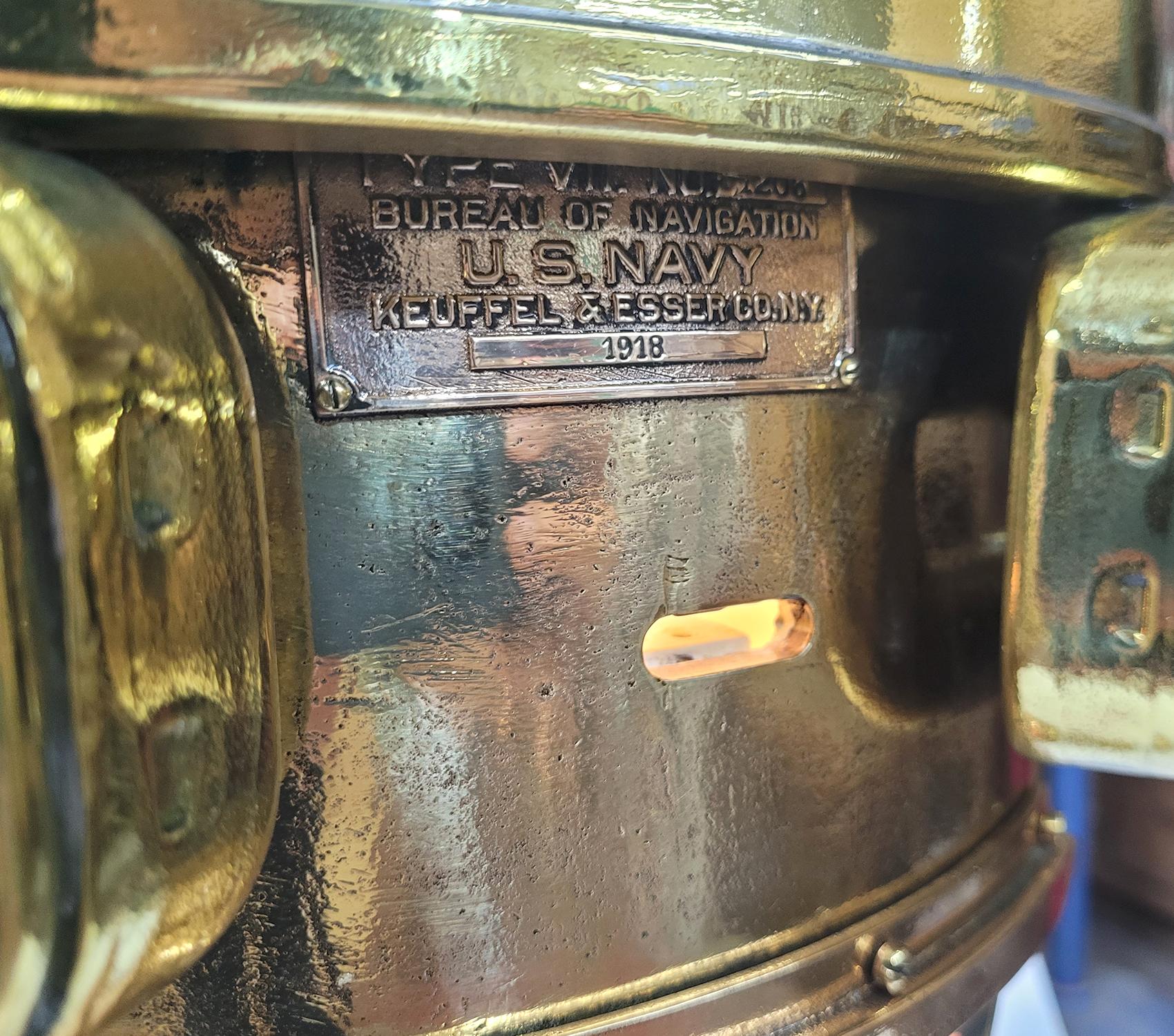 Binnacle de navires de la marine américaine de la Première Guerre mondiale en vente 5