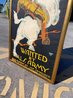 World War I WWI Recruitment Poster, General Pershing “You Are Wanted by US Army”
