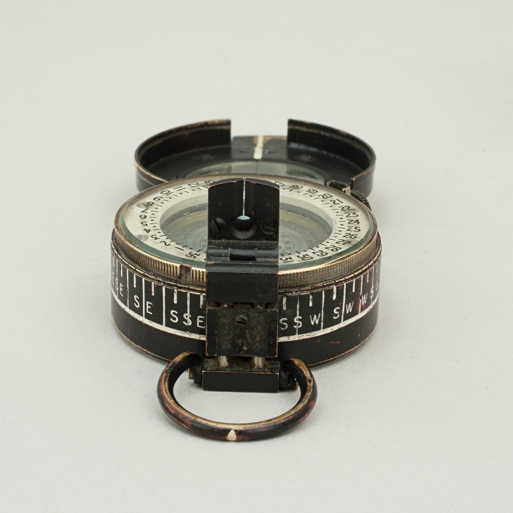 Brass World War II Canadian Kodak Company Prismatic Mk.III Compass