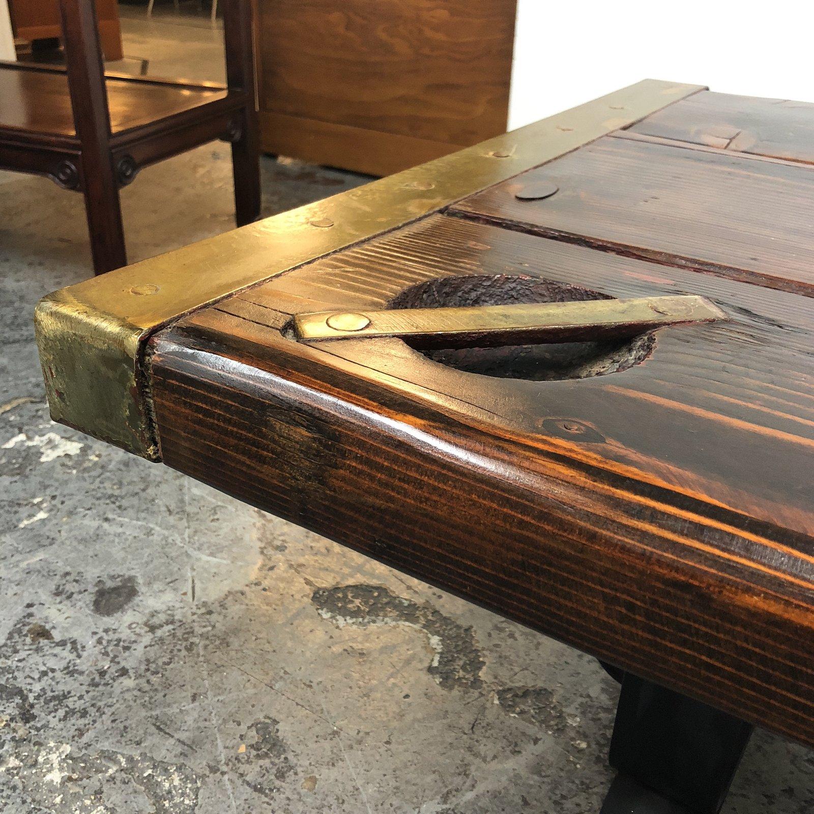 World War II Custom Liberty Ship Hatch Cover Coffee Table For Sale at 1stDibs hatch cover