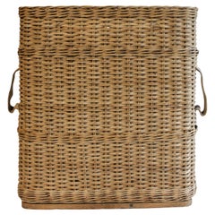 World War II Era Woven Wicker Artillery Shell Case