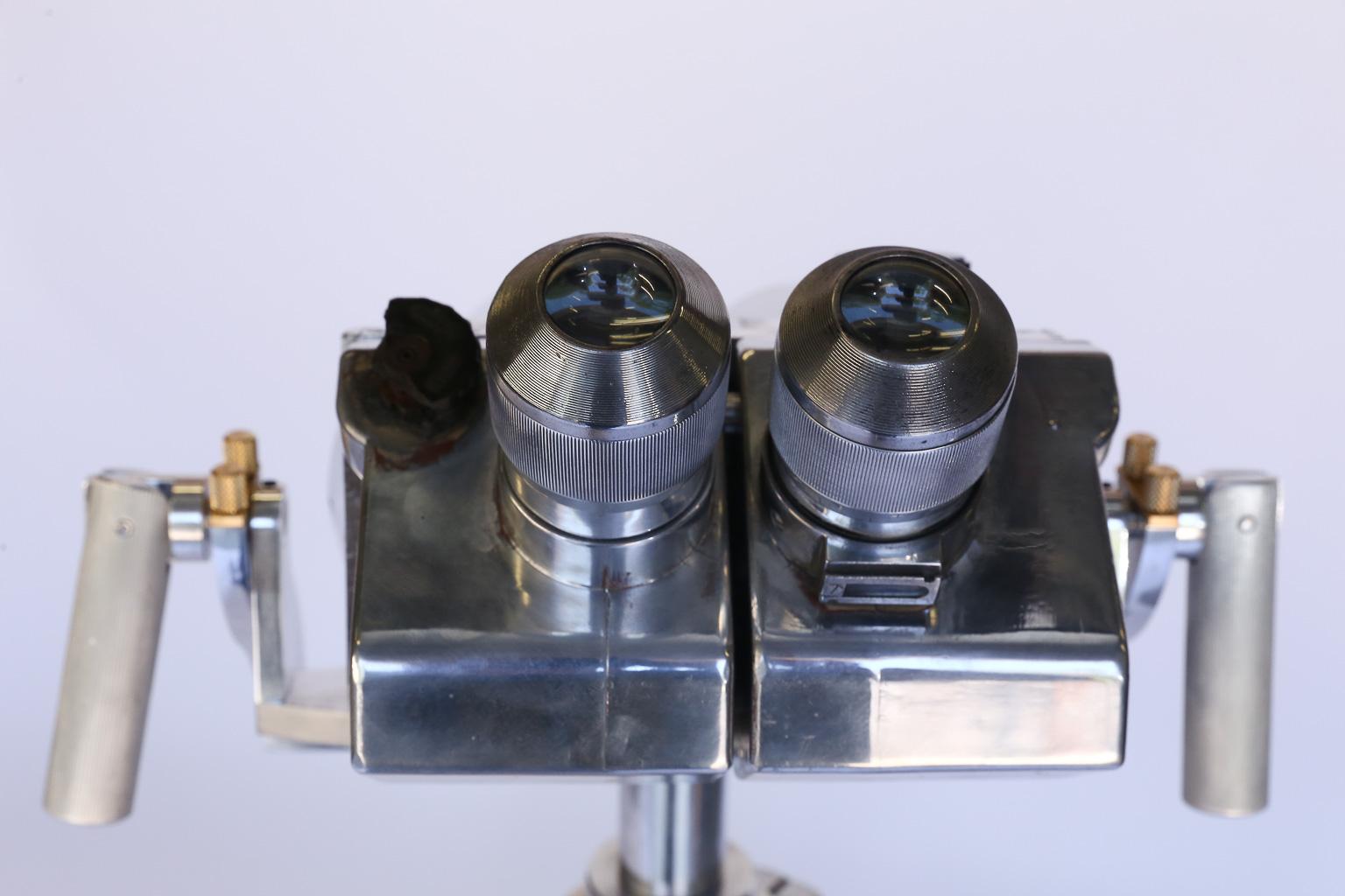 World War II German Emil Busch Binoculars on Telescopic Stand 1