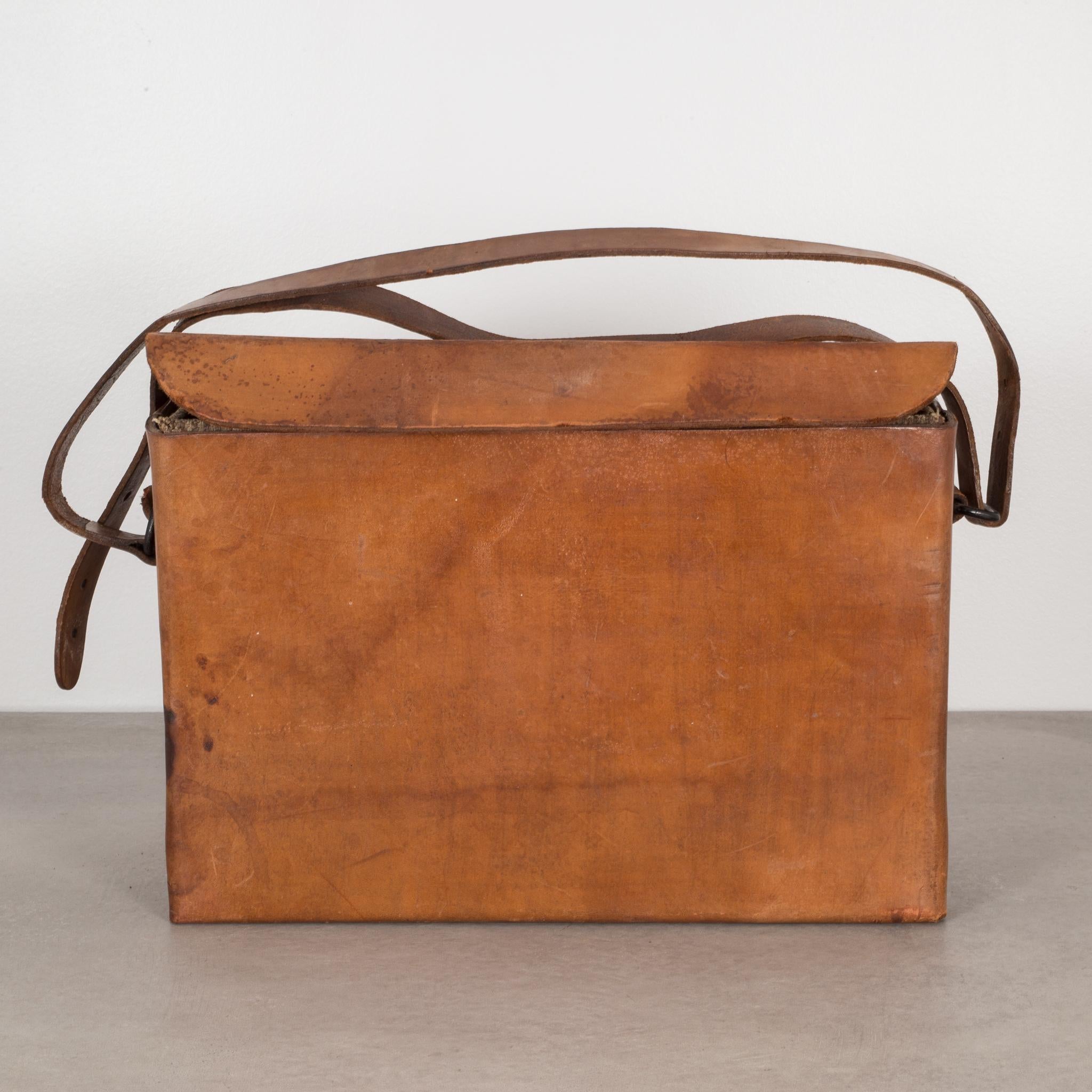 World War ll Era Leather Carrying Case, circa 1940 3
