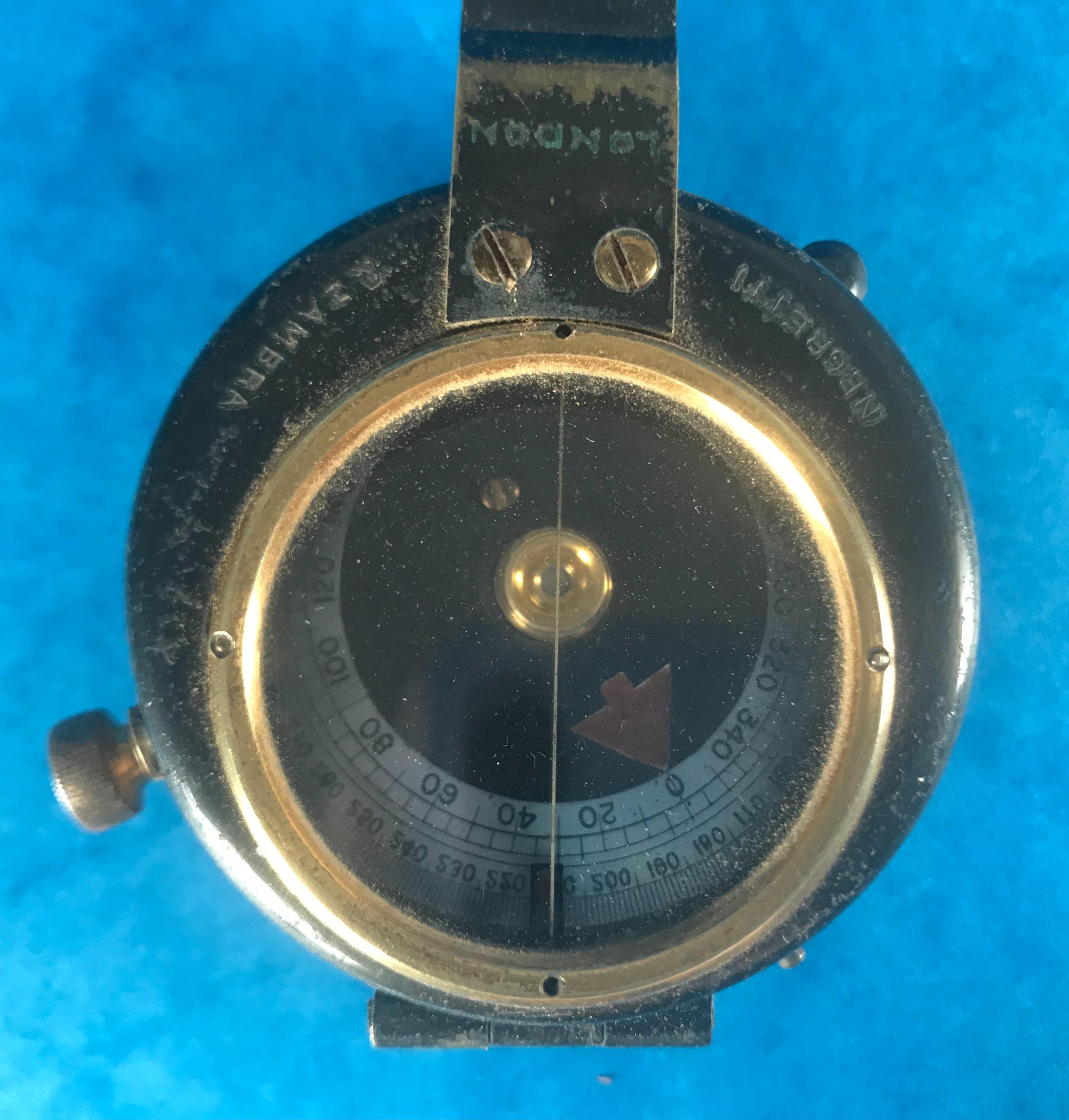 World War One 1918 Military Compass with Its Original Case 2