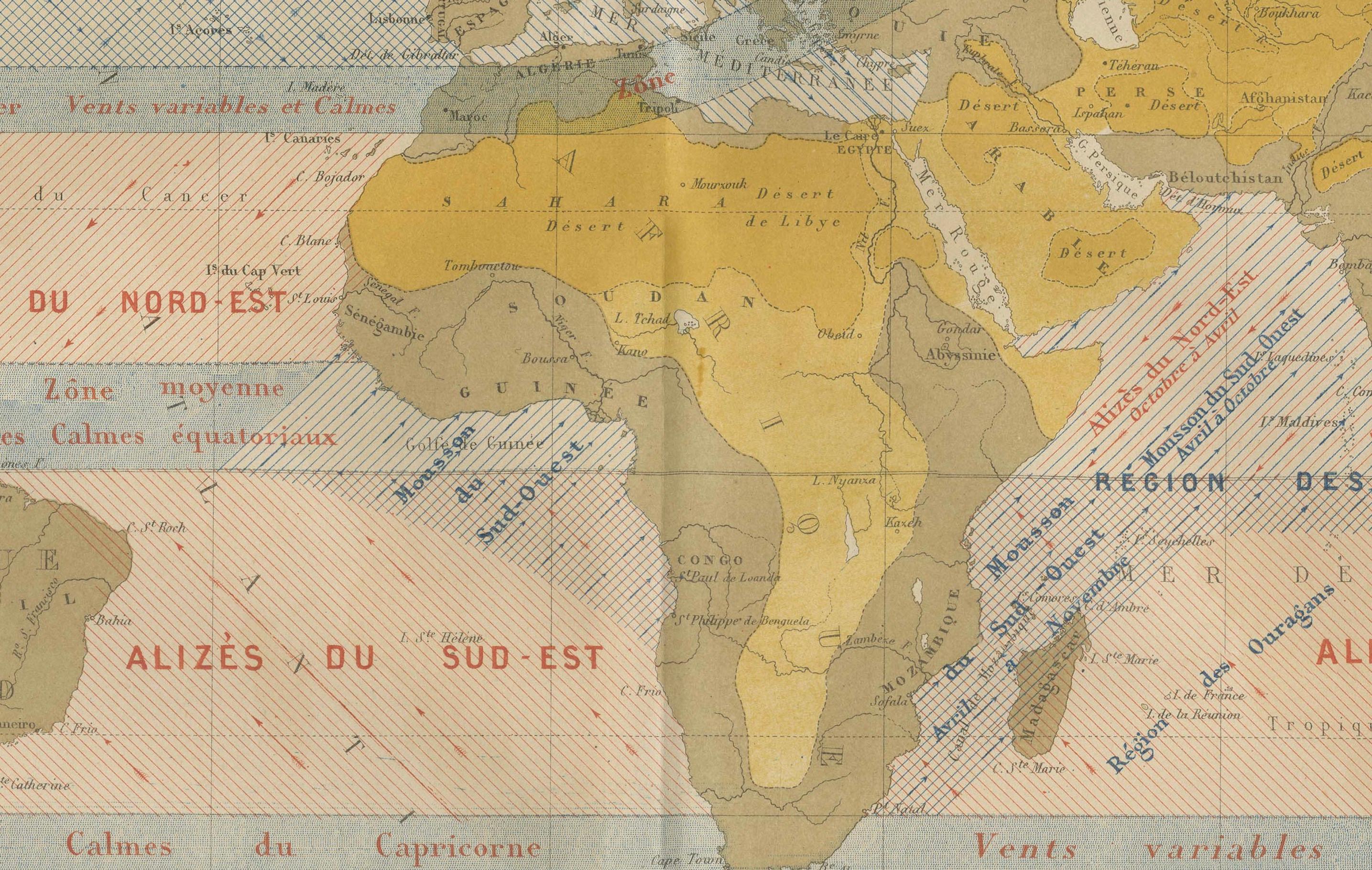 Mapa mundial de las corrientes de viento - 