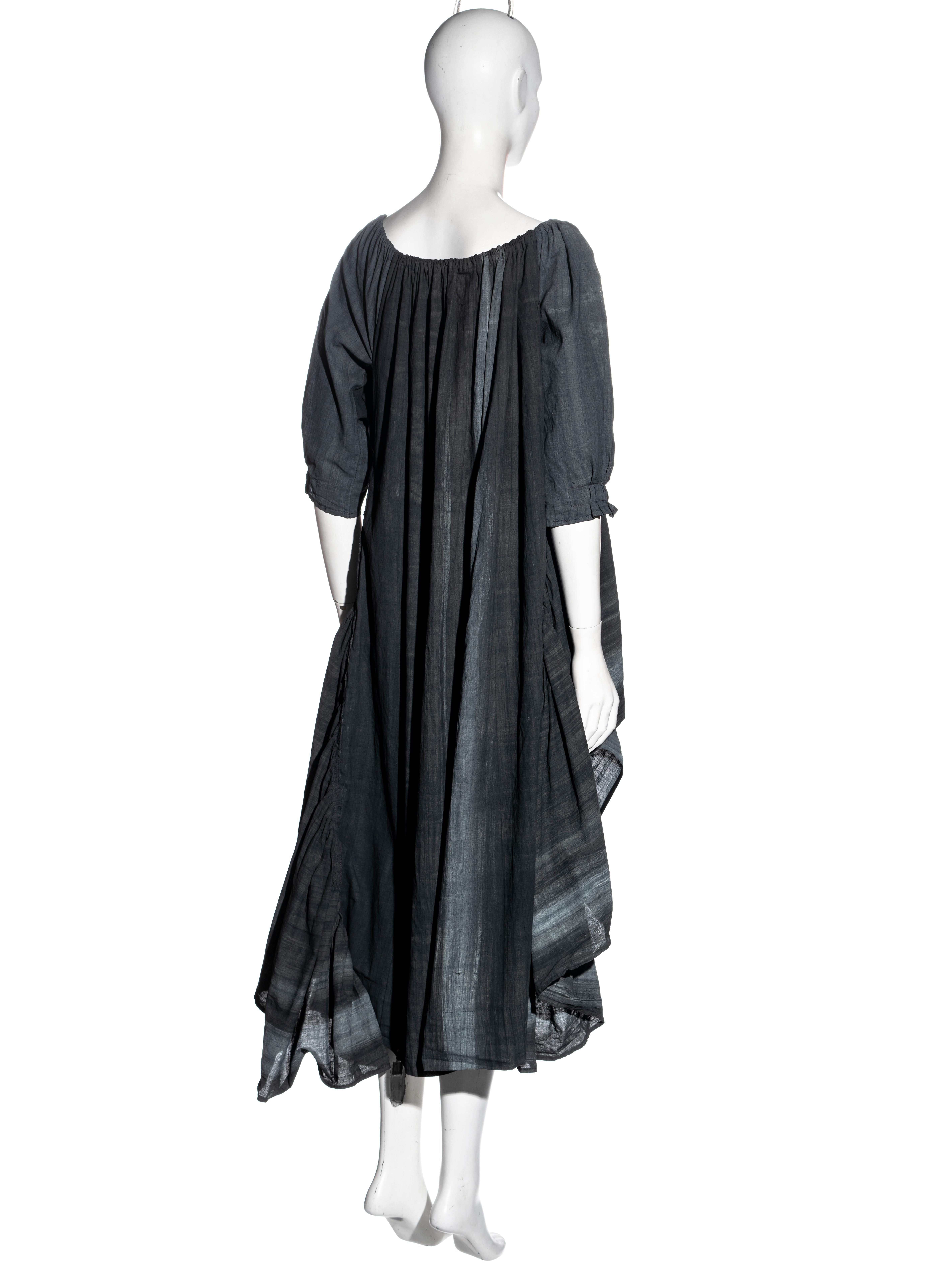 Worlds End by Vivienne Westwood and Malcolm McLaren grey smock dress, ss 1983 For Sale 2