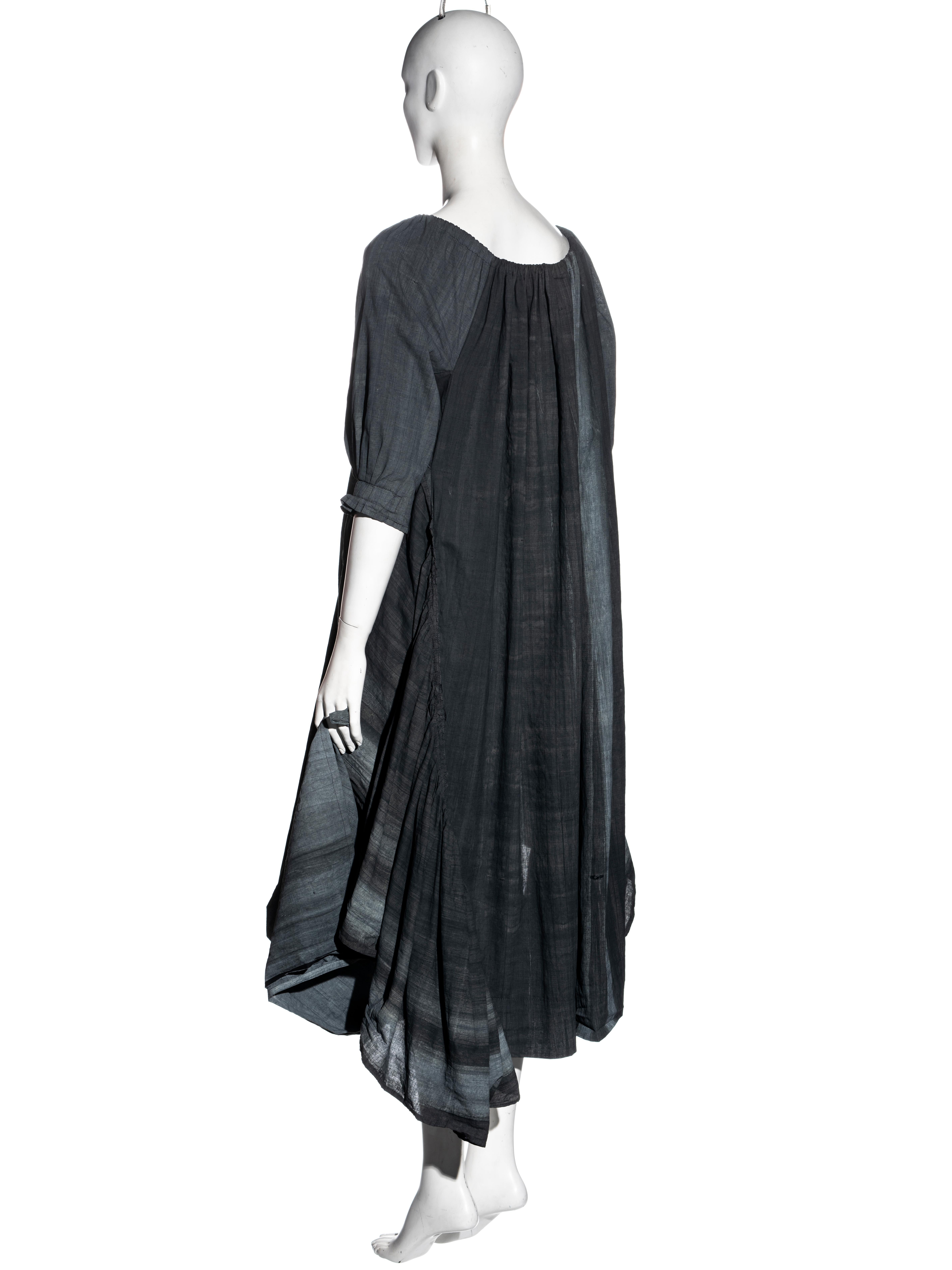 Worlds End by Vivienne Westwood and Malcolm McLaren grey smock dress, ss 1983 For Sale 4
