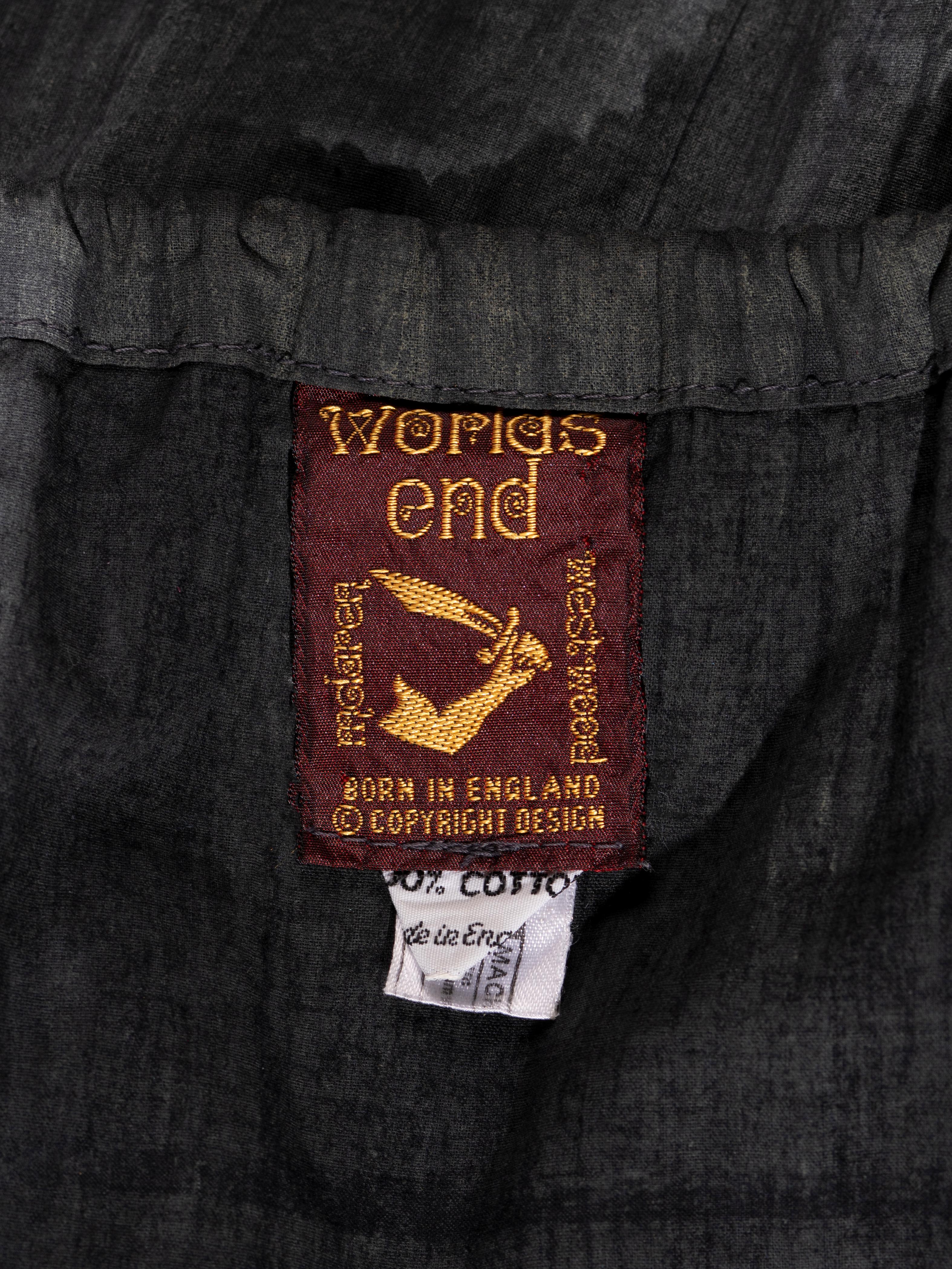 Worlds End par Vivienne Westwood et Malcolm McLaren - Robe grise fumée, printemps-été 1983 en vente 8