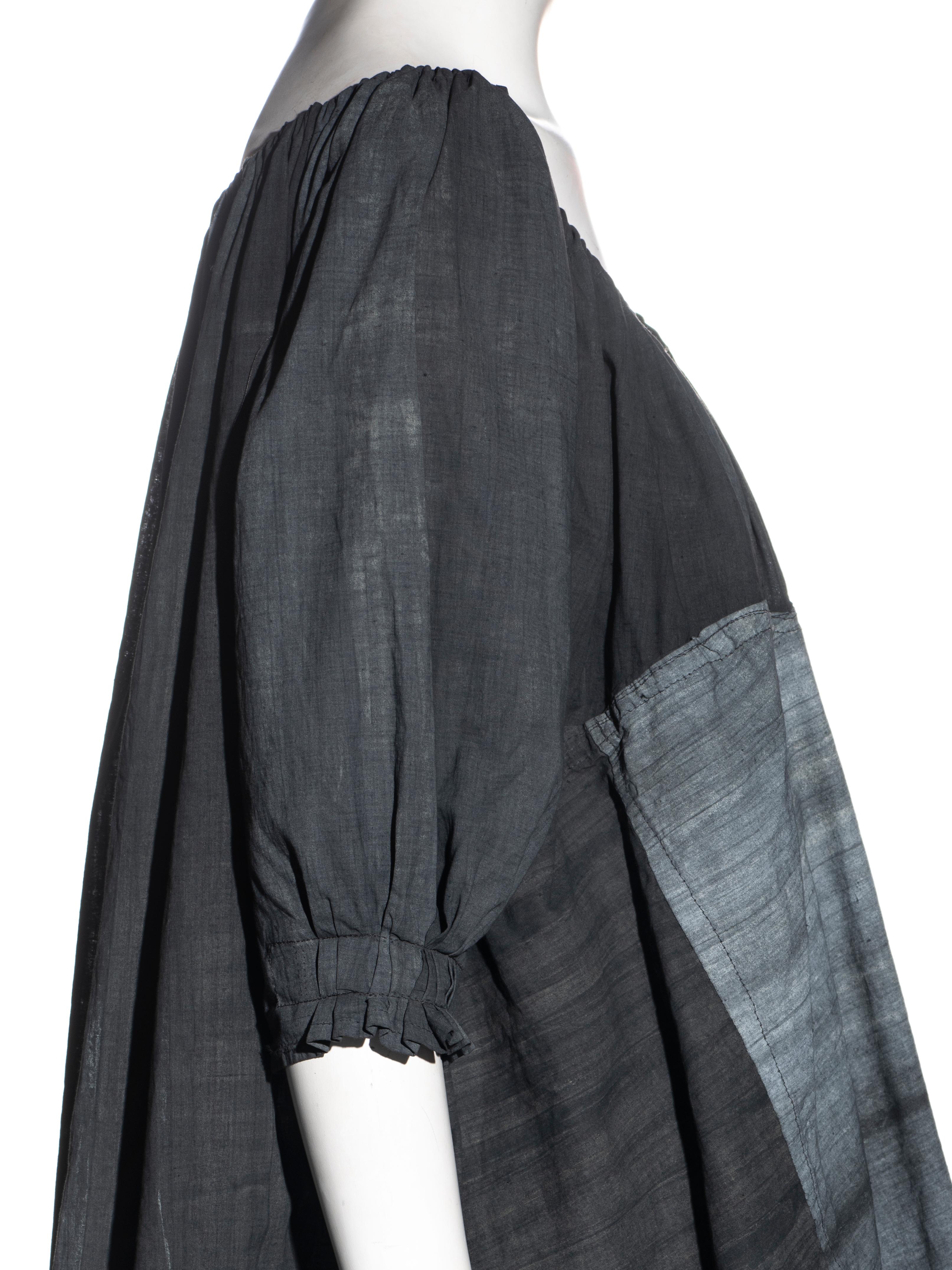Worlds End by Vivienne Westwood and Malcolm McLaren grey smock dress, ss 1983 For Sale 1