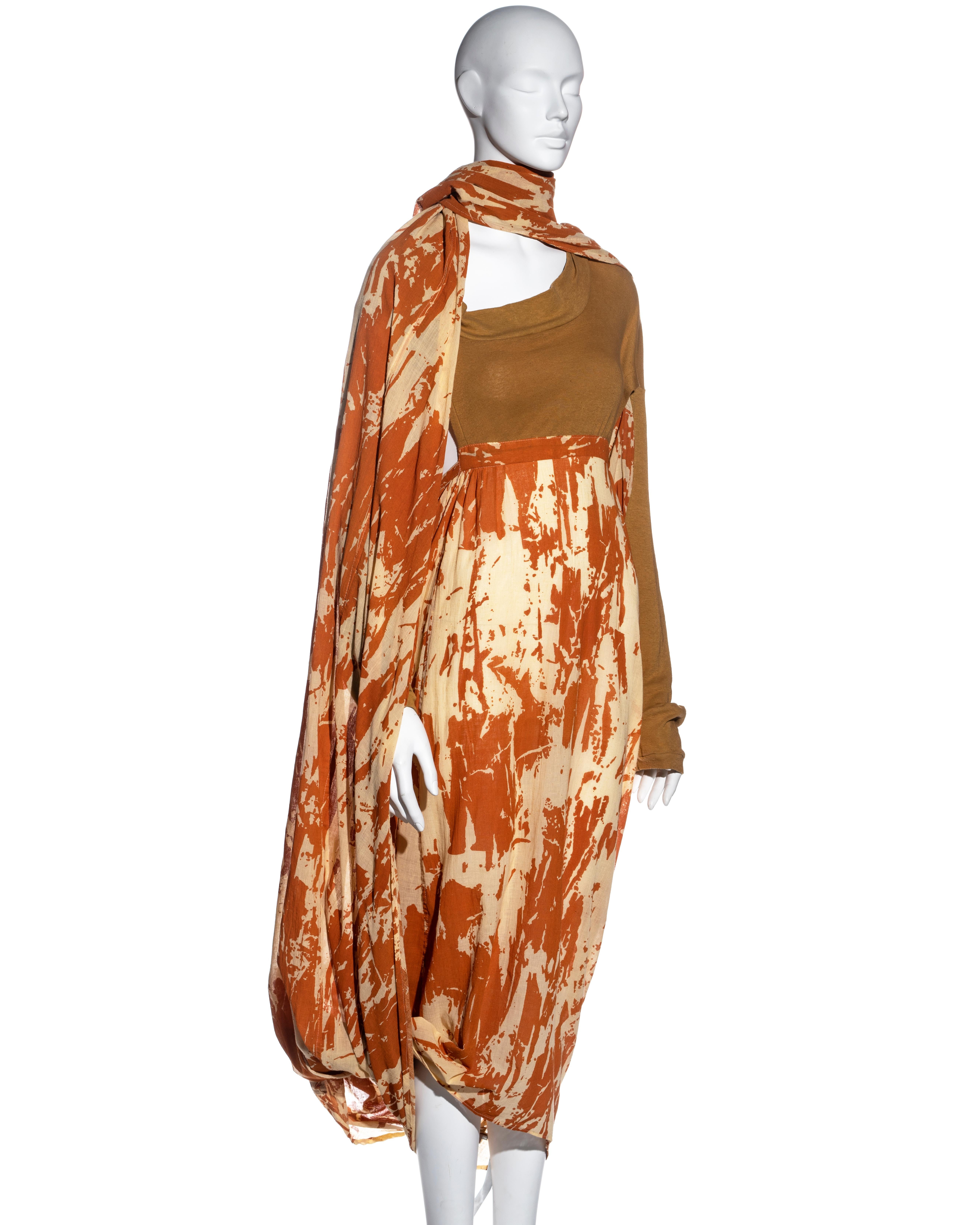 Women's Worlds End by Vivienne Westwood and Malcolm McLaren toga dress, ss 1982