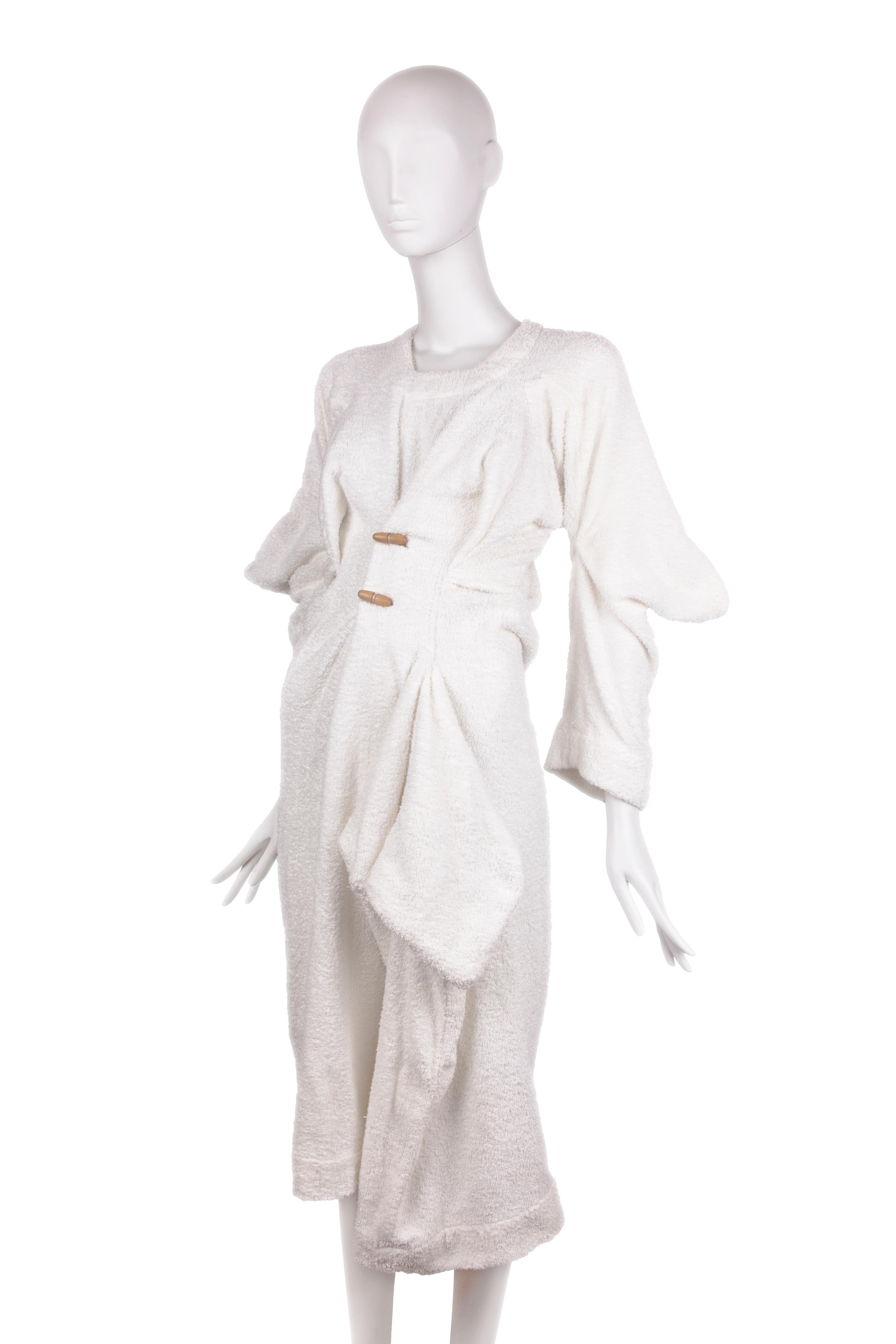 Worlds End by Vivienne Westwood cotton toweling 'Witches' dress, fw 1983 For Sale 1