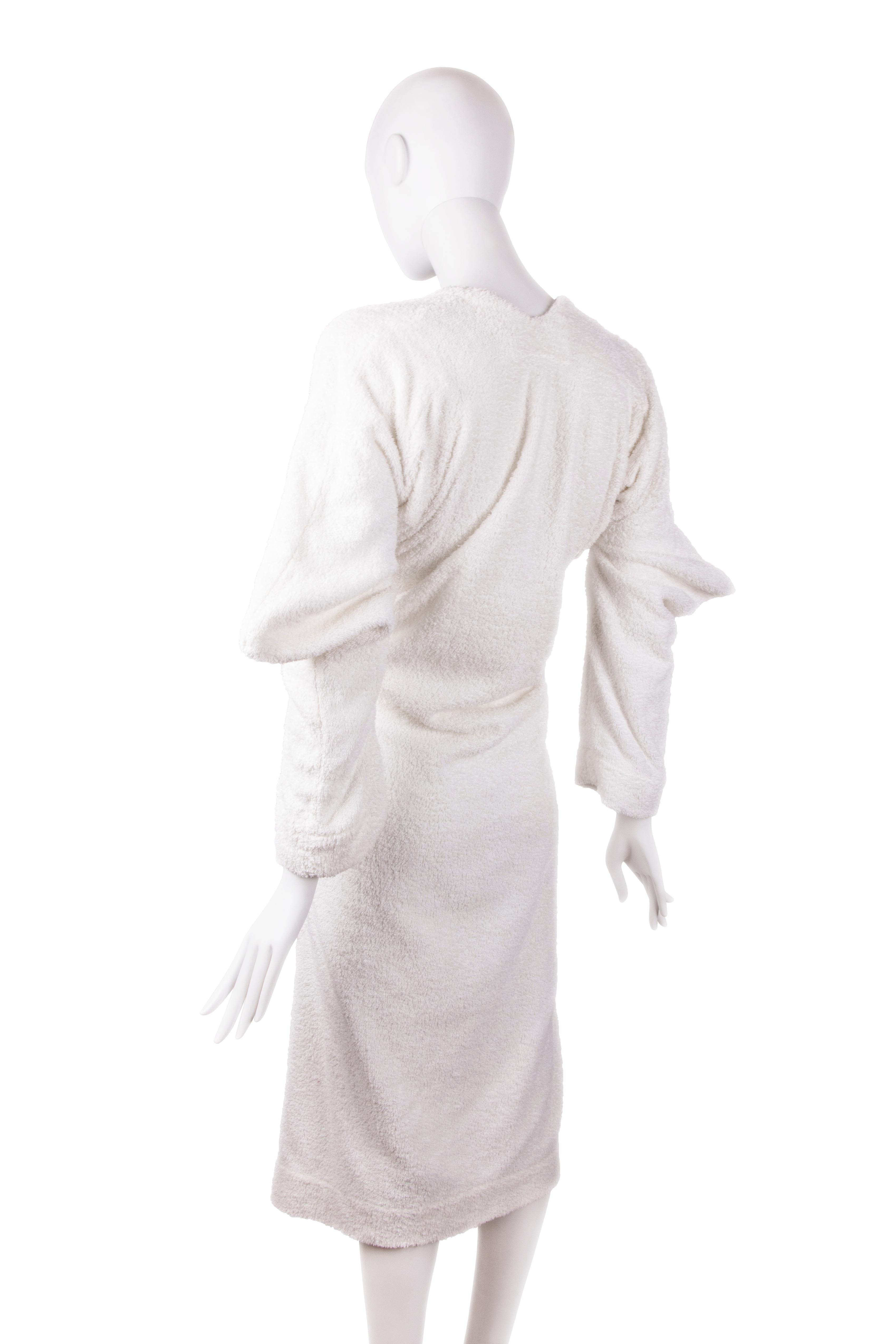 Worlds End by Vivienne Westwood cotton toweling 'Witches' dress, fw 1983 For Sale 3