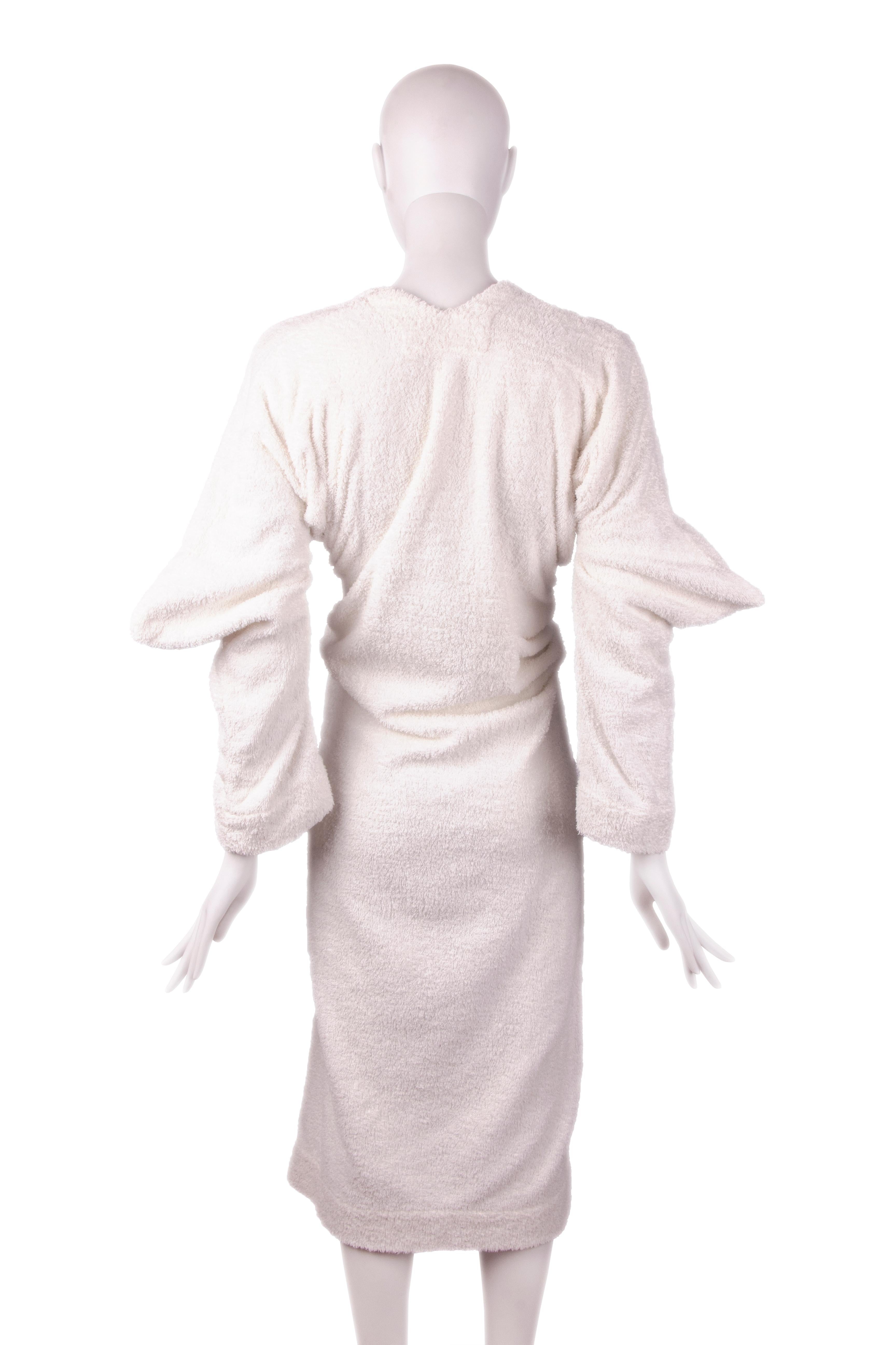 Worlds End by Vivienne Westwood cotton toweling 'Witches' dress, fw 1983 For Sale 4