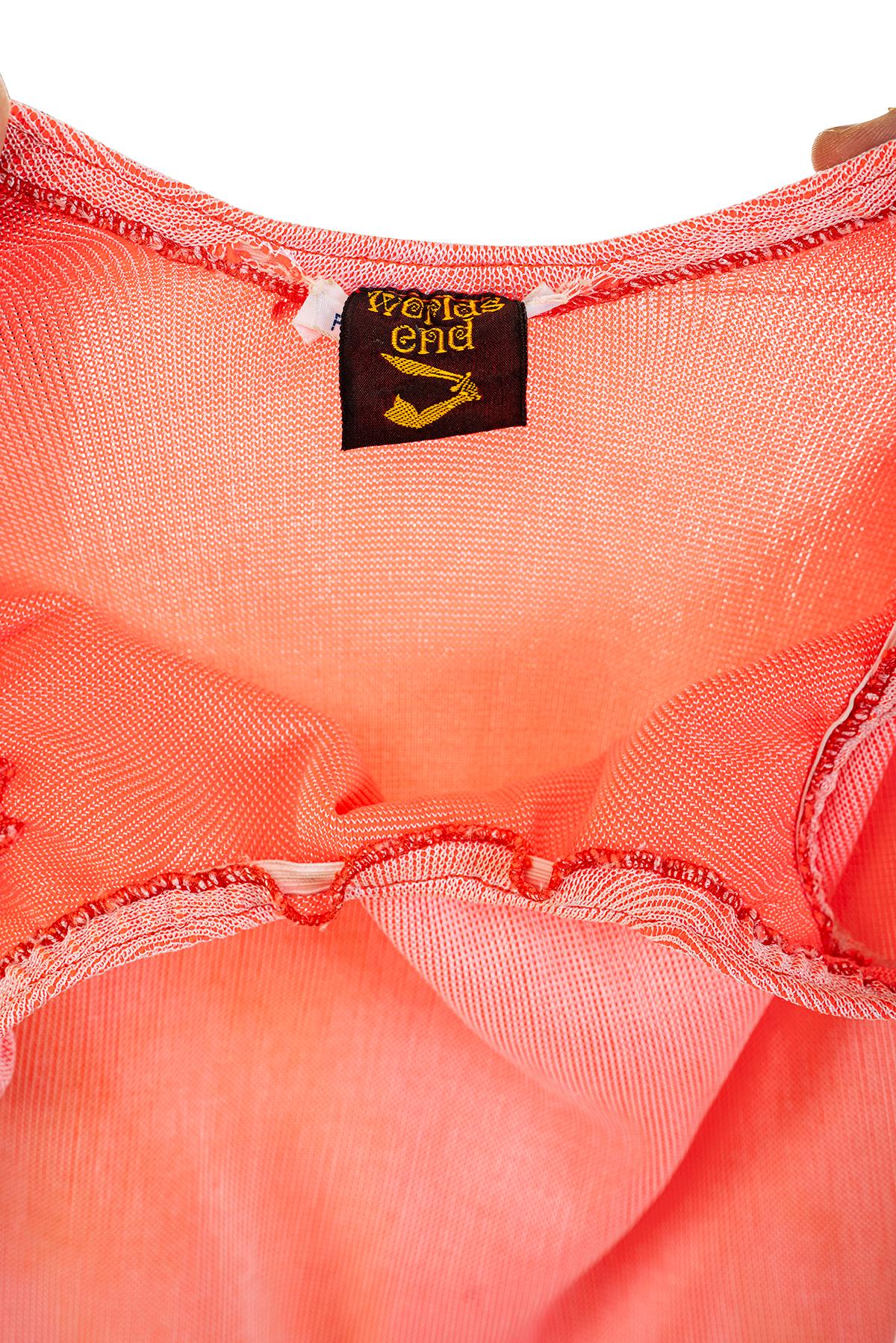 WORLDS END BY VIVIENNE WESTWOOD SS 84 icónico y raro vestido fluorescente en Bastante bueno estado para la venta en Milano, MILANO
