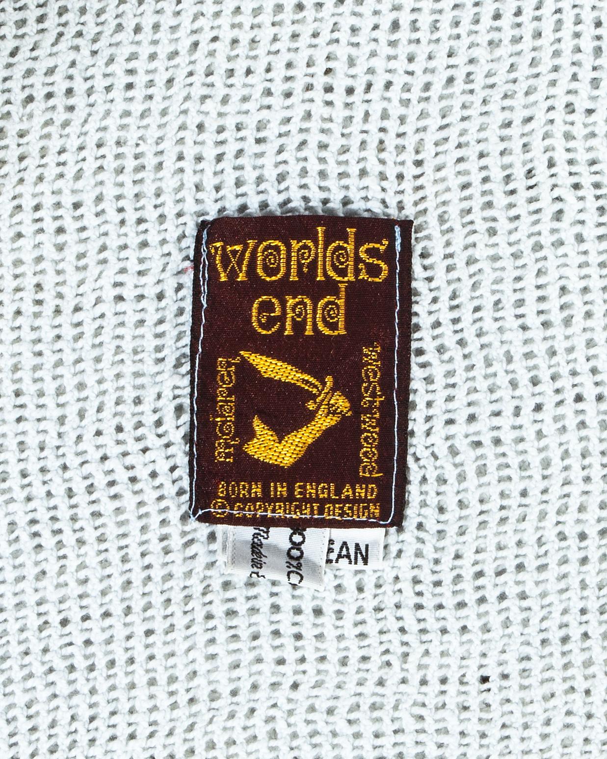 Worlds End dove grey cotton gauze oversized 'Punkature' jacket, ss 1983 For Sale 3
