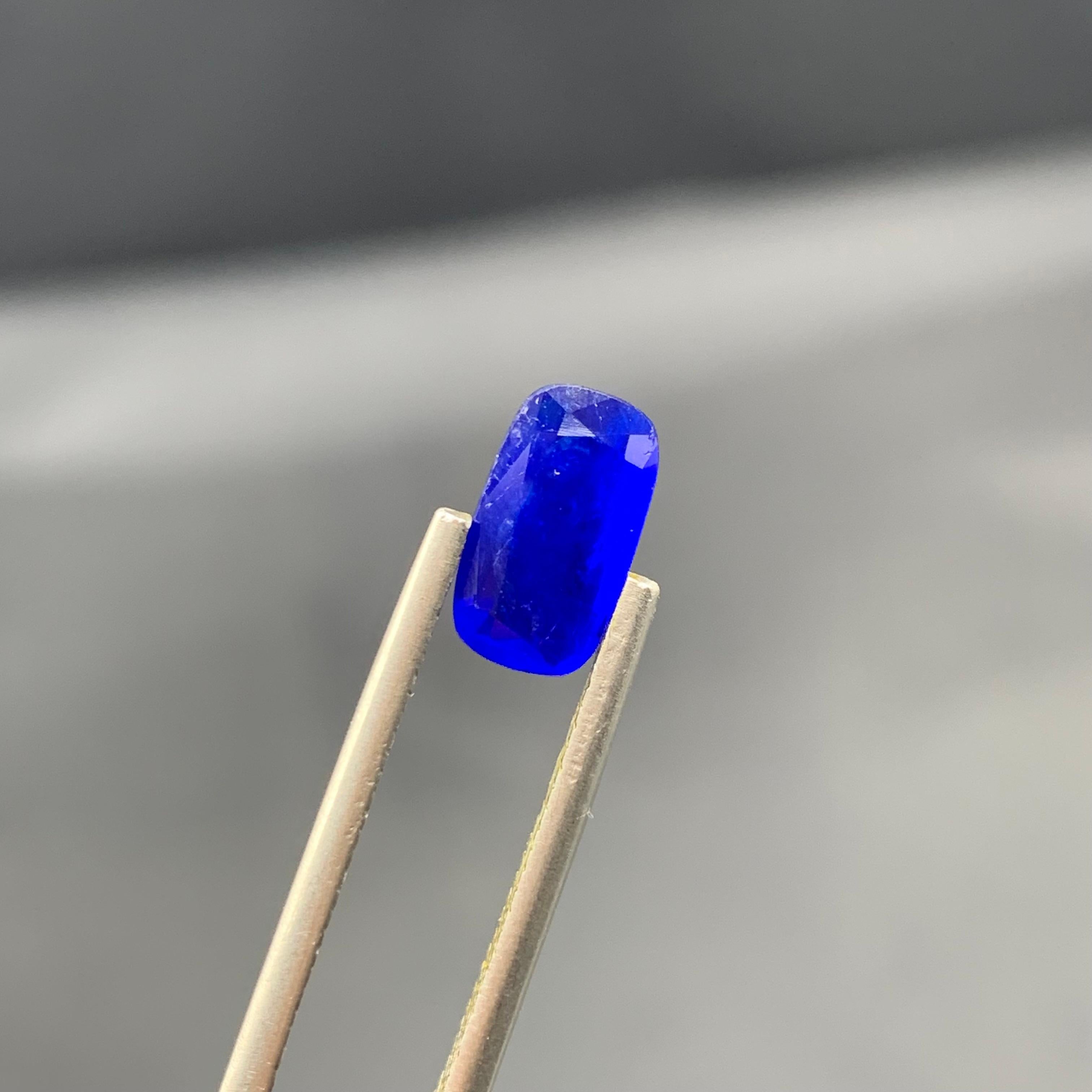 World’s Rarest 1.35 Carats Natural Loose Haüyne \ Haüynite Long Cushion Shape For Sale 9