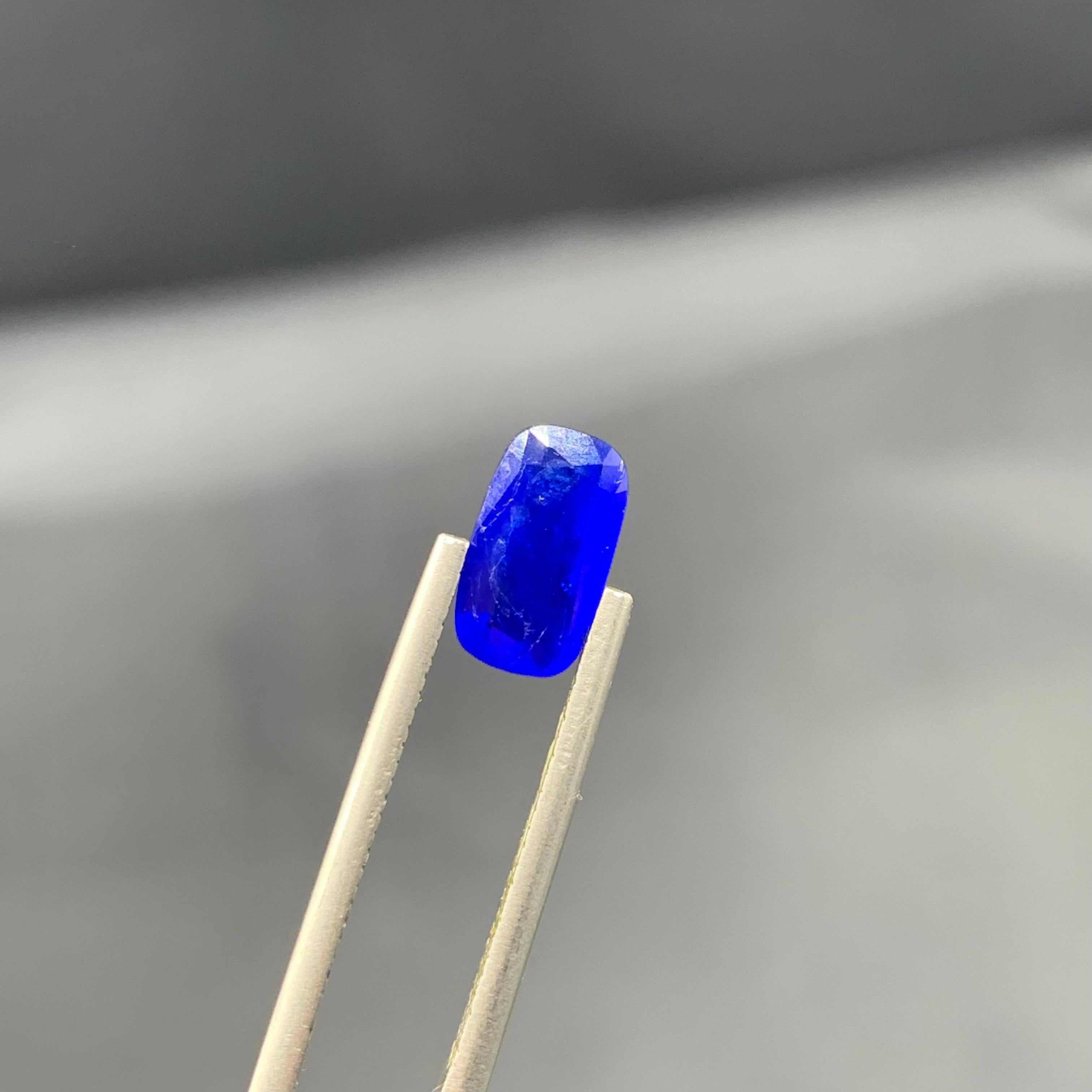 Loose Hauyne / Hauynite

Weight: 1.35 Carats
Dimension: 10.28 x 5.70 x 3.35 Mm
Origin: Badakhshan Afghanistan
Shape: Long Cushion
Color: Blue 
Family: Sodalite
Treatment: Non
Certificate: On Demand
.
.
Hauyne is a rare and striking mineral that