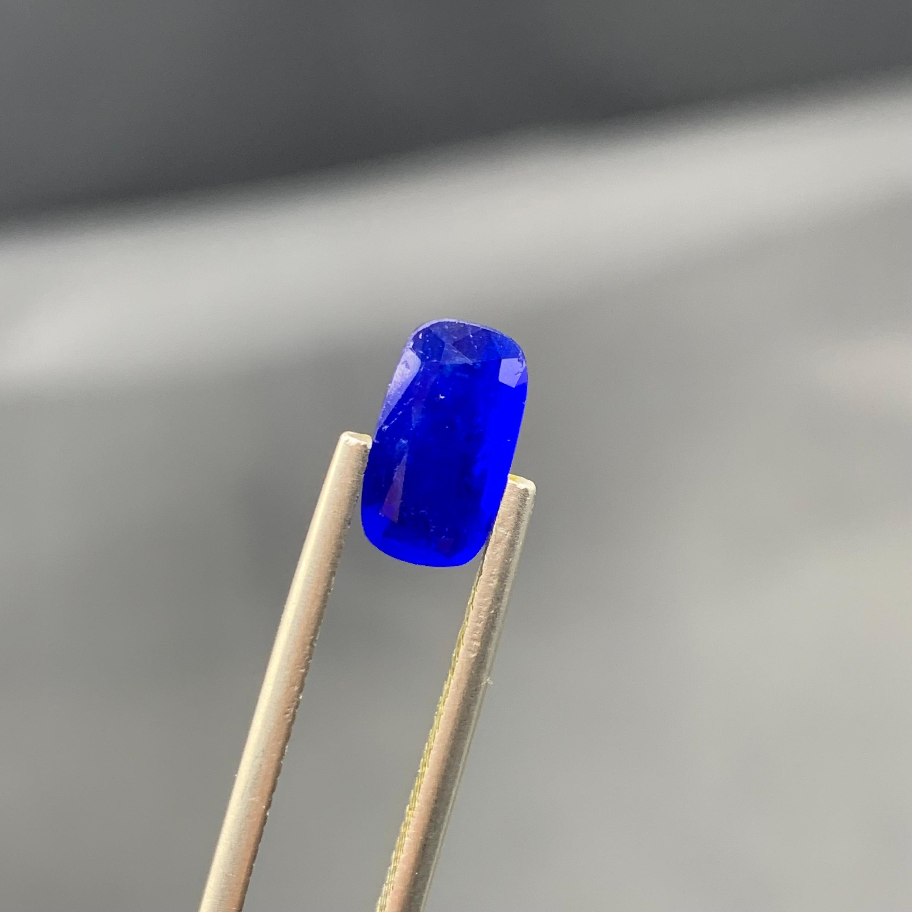 World’s Rarest 1.35 Carats Natural Loose Haüyne \ Haüynite Long Cushion Shape For Sale 1