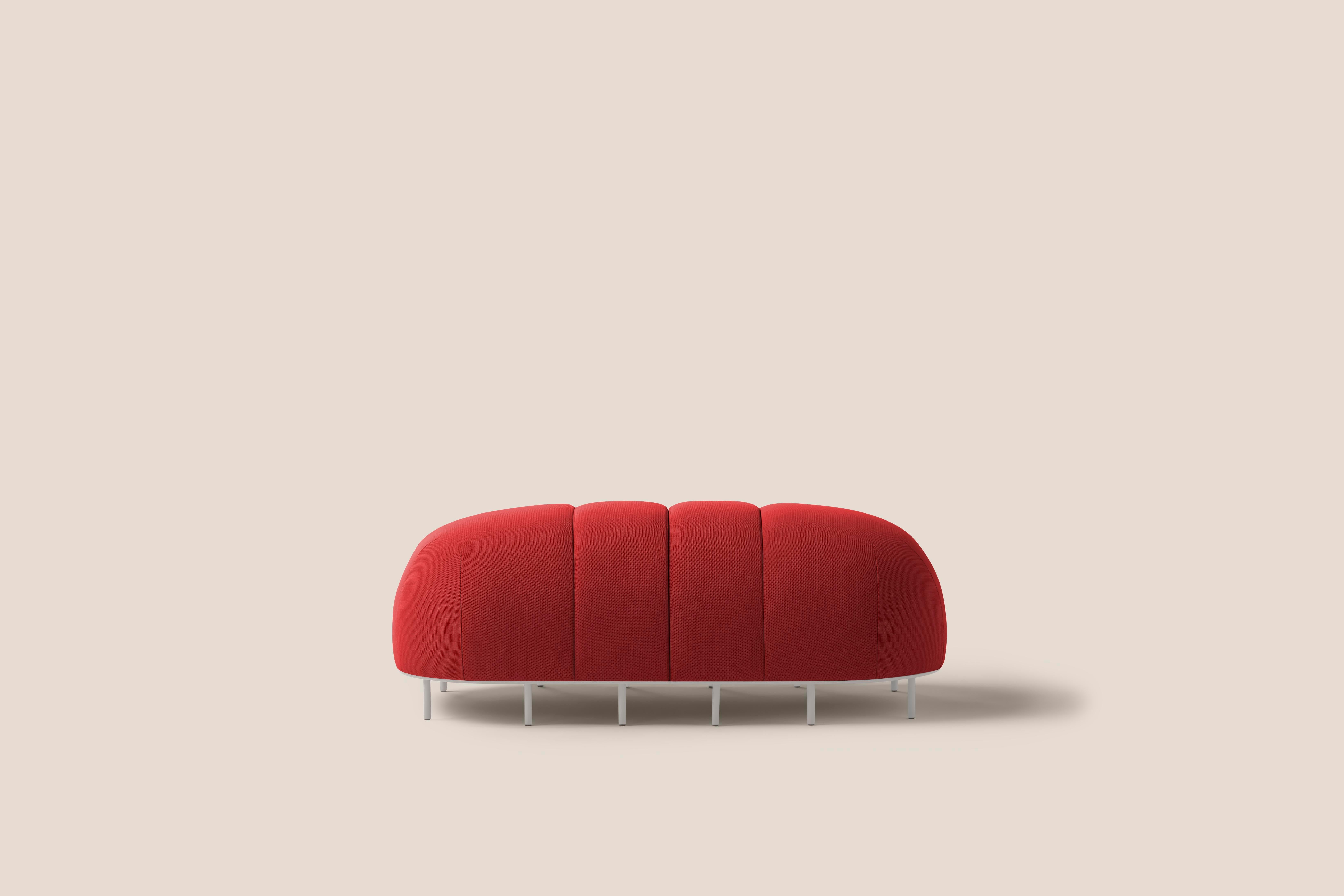 Worm bench I by Pepe Albargues
Dimensions: D 65 x W 130 x H 50 cm
Materials: Plywood, foam CMHR, iron
Available in different colors. Custom modules convinations available.

2 x end module

Worm is an amusing bench that can evolve and change